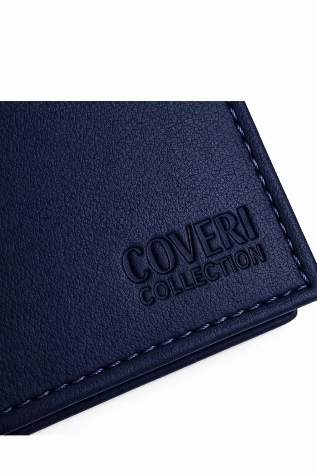 COVERI COLLECTION Portafoglio Uomo in Vera Pelle Blu - immagine 2