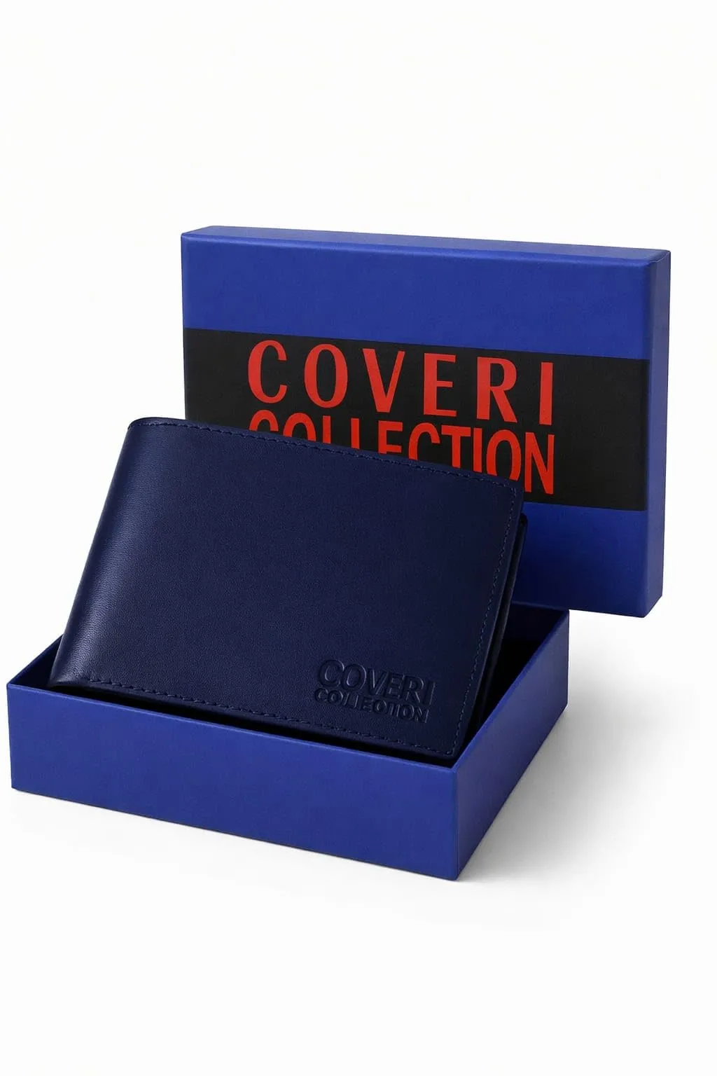COVERI COLLECTION Portafoglio Uomo in Vera Pelle Blu - immagine 7