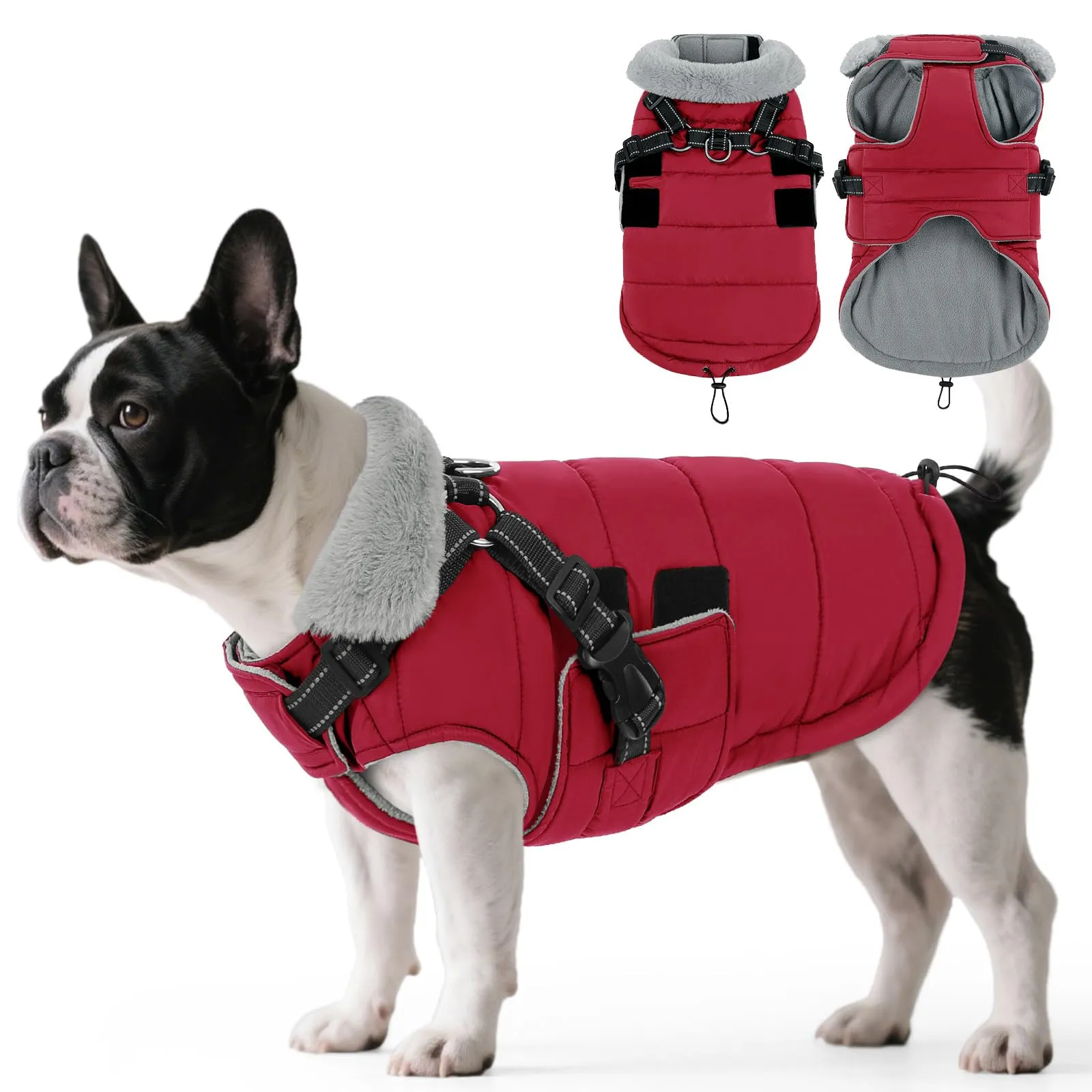 ASENKU Cappotto Cane Impermeabile e Antivento, Taglia L - immagine 1