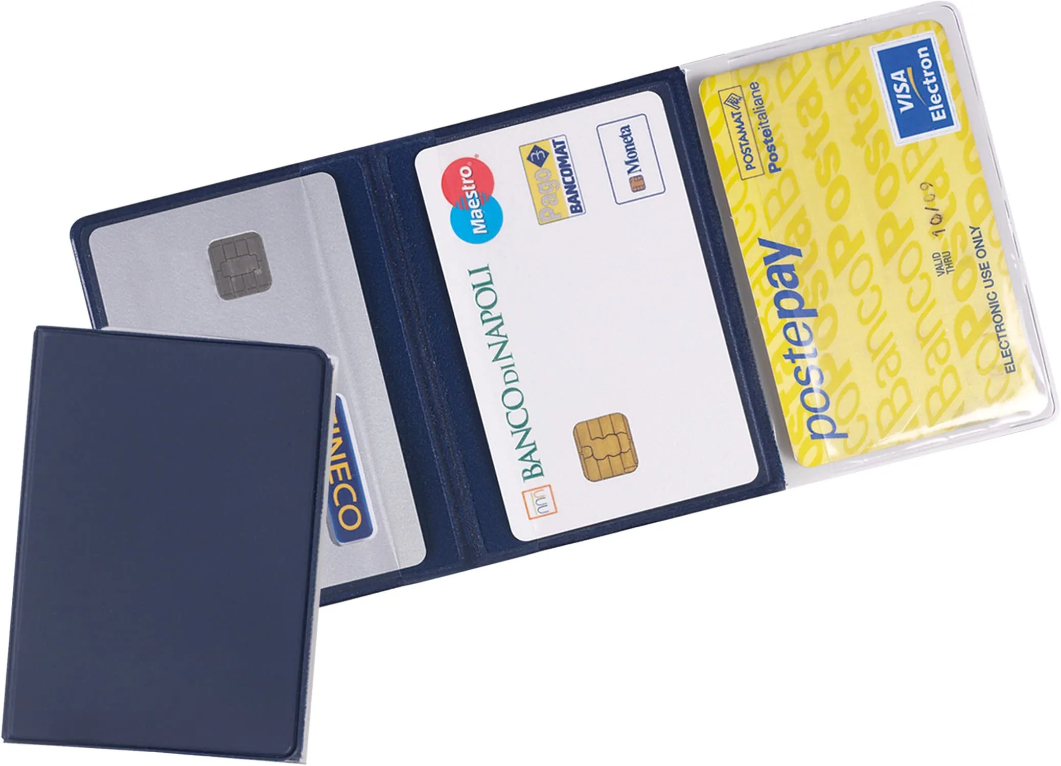 Agendepoint.it Porta Card e Tessere Magnetiche, 3 Tasche, Tessuto Gommoso, 2 Pezzi - immagine 2
