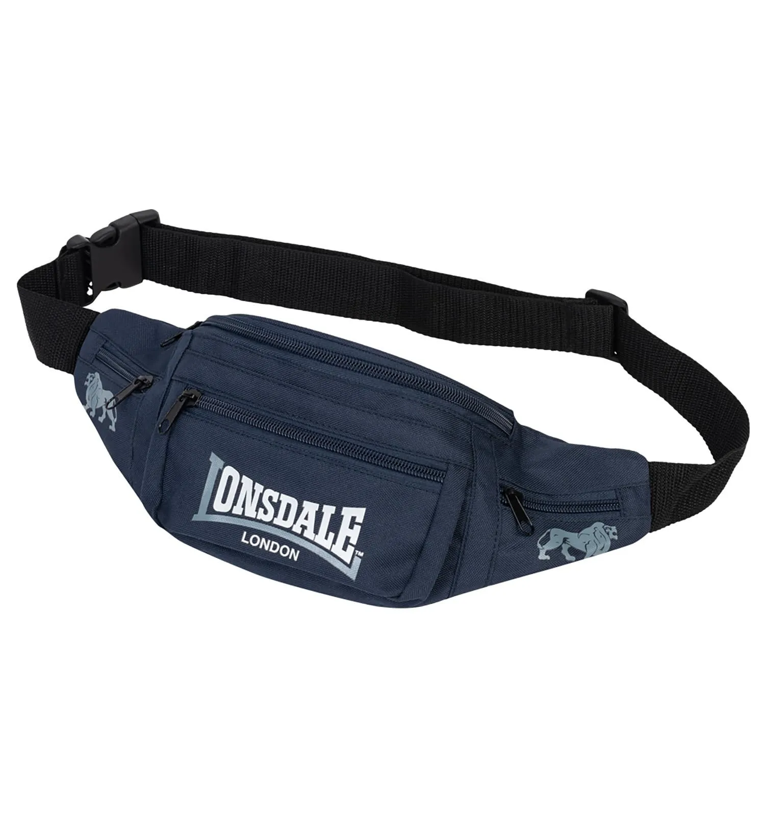 Lonsdale Hip Bag - Navy/Grey/White - One Size - immagine 1