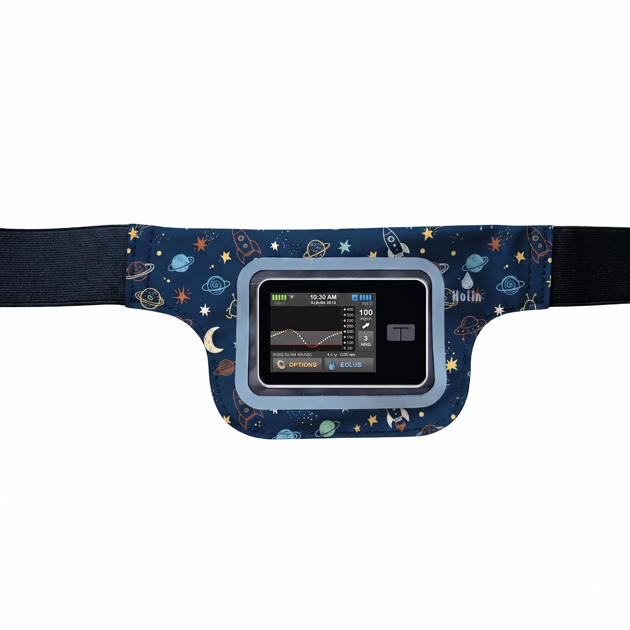 Marsupio Invisibile per Microinfusore con Finestra - Planet Blu - immagine 1