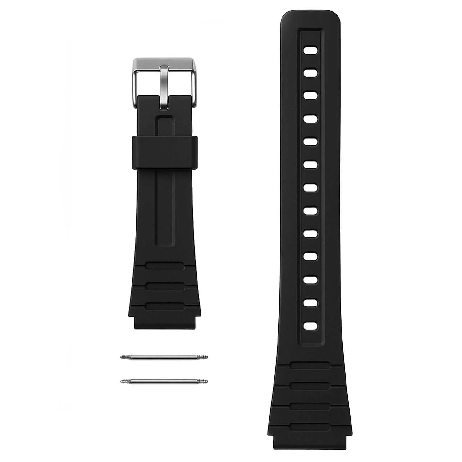 OcioDual Cinturino di Ricambio in Gomma Resina per Casio F91W F-91W, Nero - immagine 2
