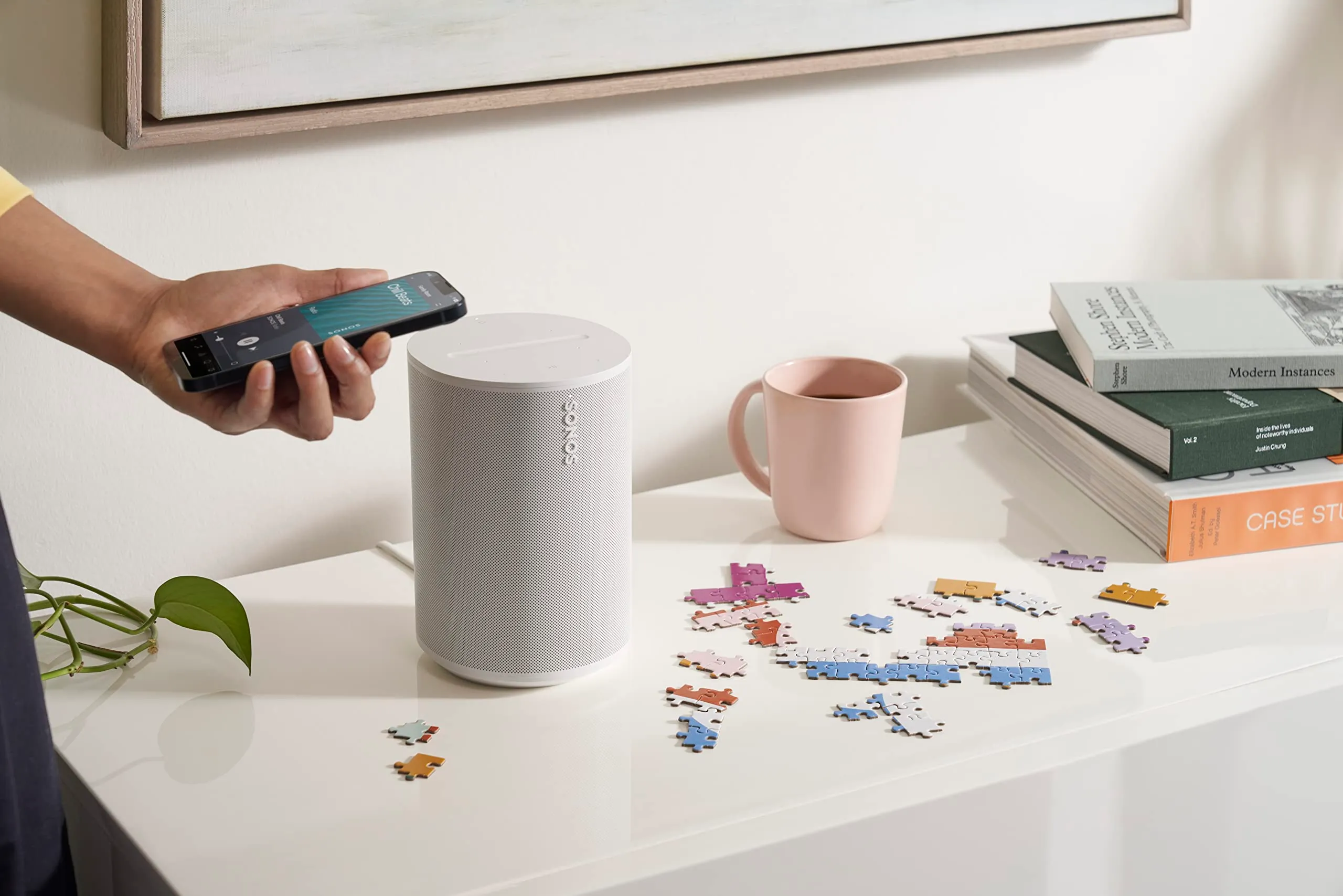 Sonos Era 100 Smart Speaker Wi-Fi Bluetooth Amazon Alexa - Bianco - immagine 5