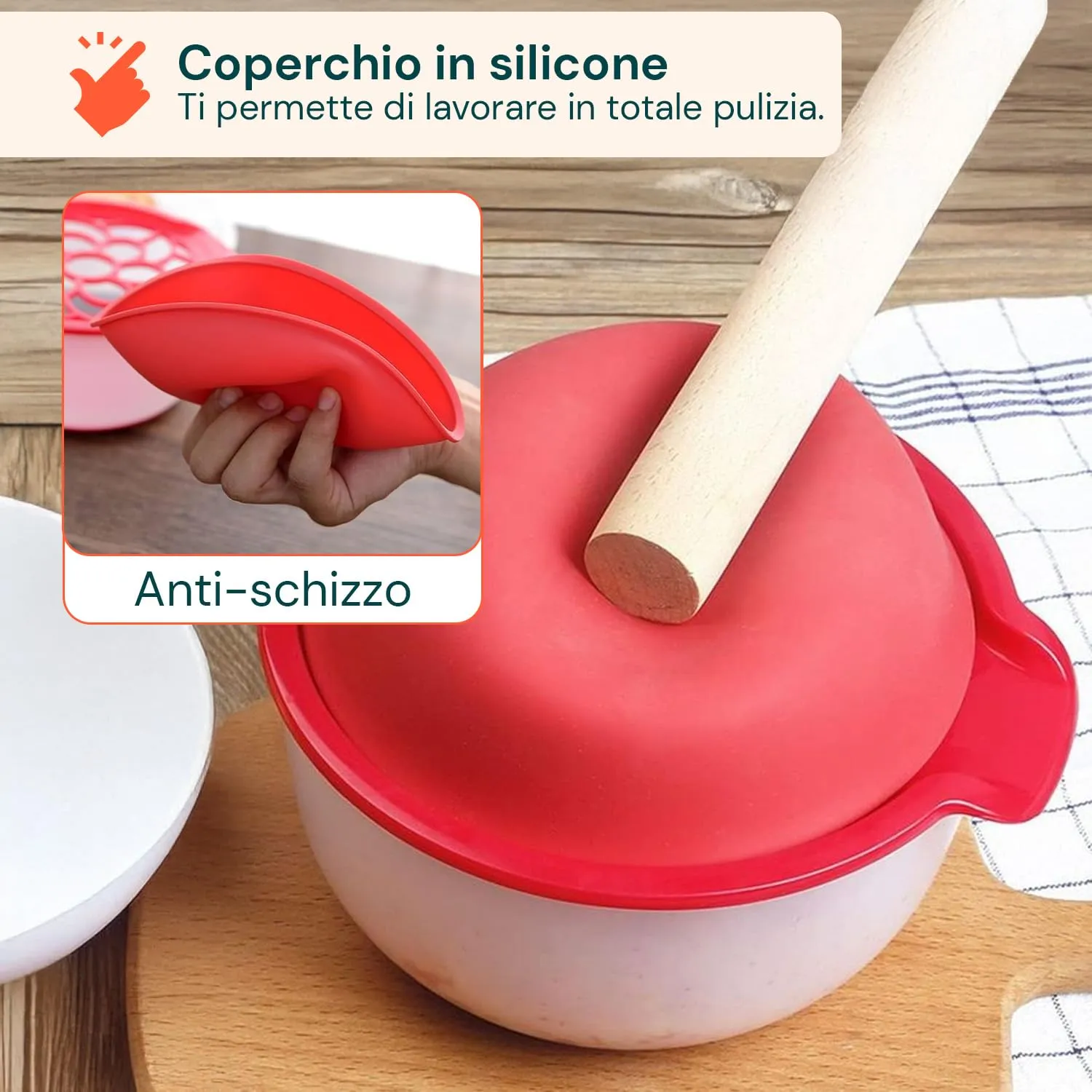 Avilia Spremi e Sgrana Melograno 3 in 1 con Contenitore, Senza BPA - immagine 5