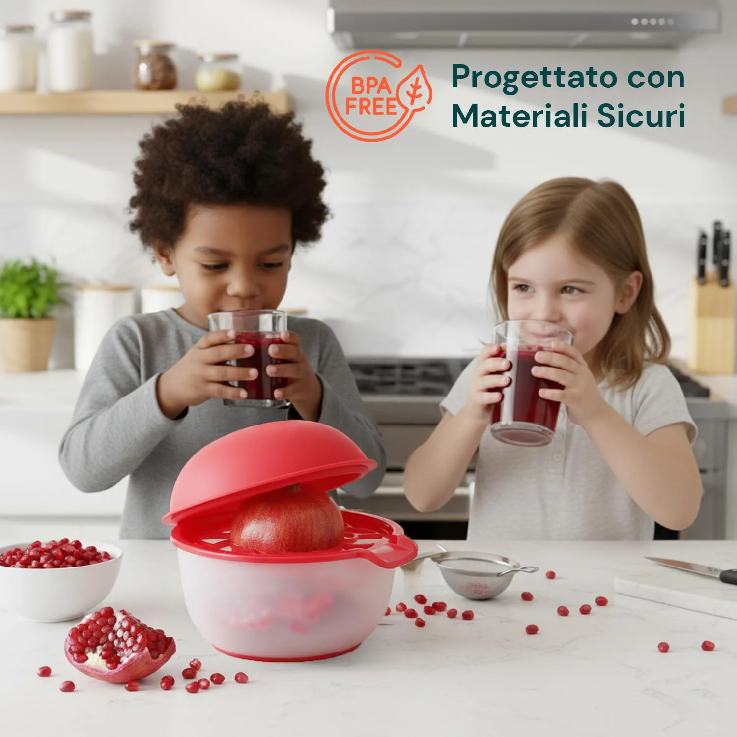 Avilia Spremi e Sgrana Melograno 3 in 1 con Contenitore, Senza BPA - immagine 6
