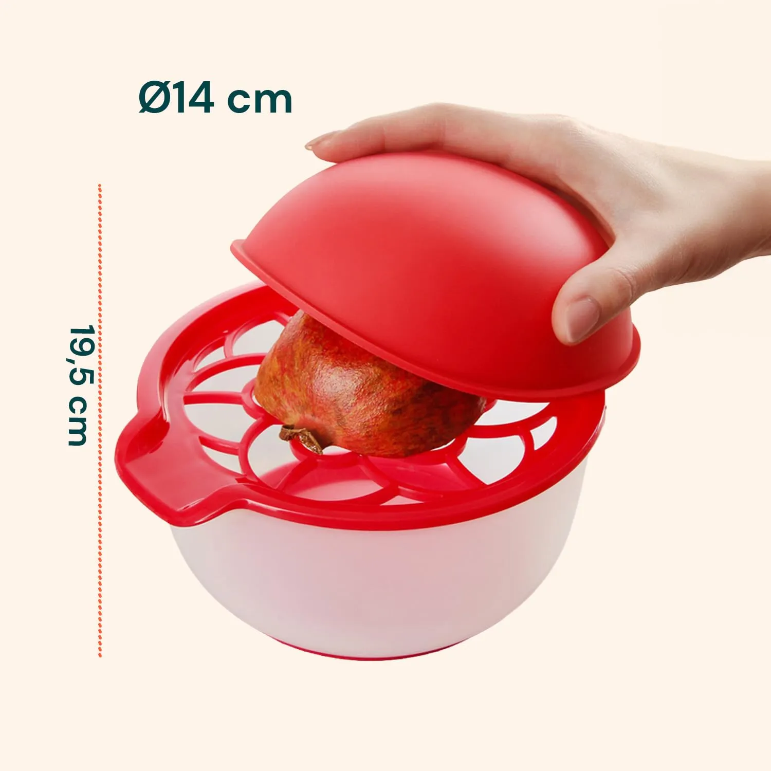Avilia Spremi e Sgrana Melograno 3 in 1 con Contenitore, Senza BPA - immagine 8