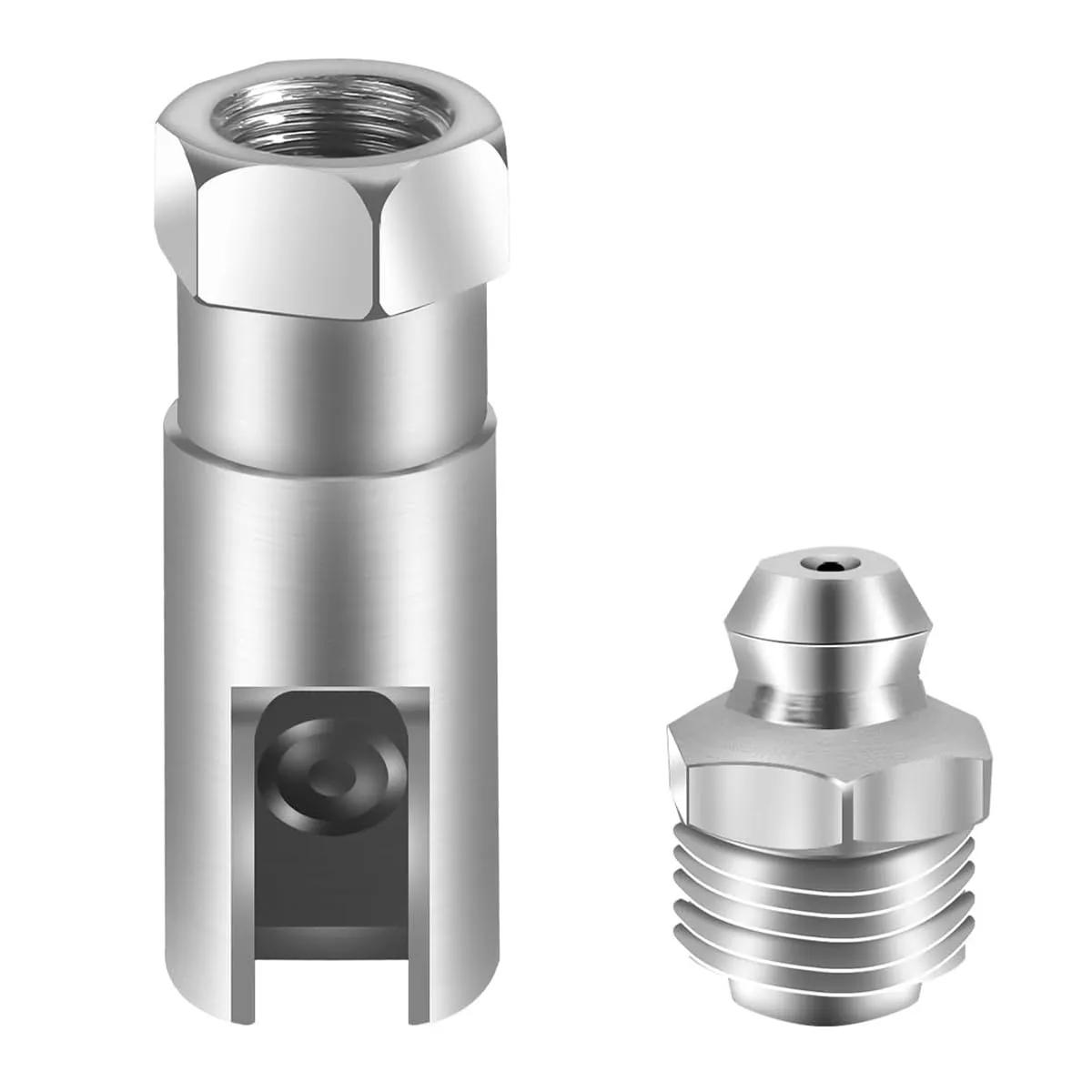 Sarini Raccordo per Grasso ad Angolo Retto 90 Gradi, Filettatura NPT 1/8" - immagine 2