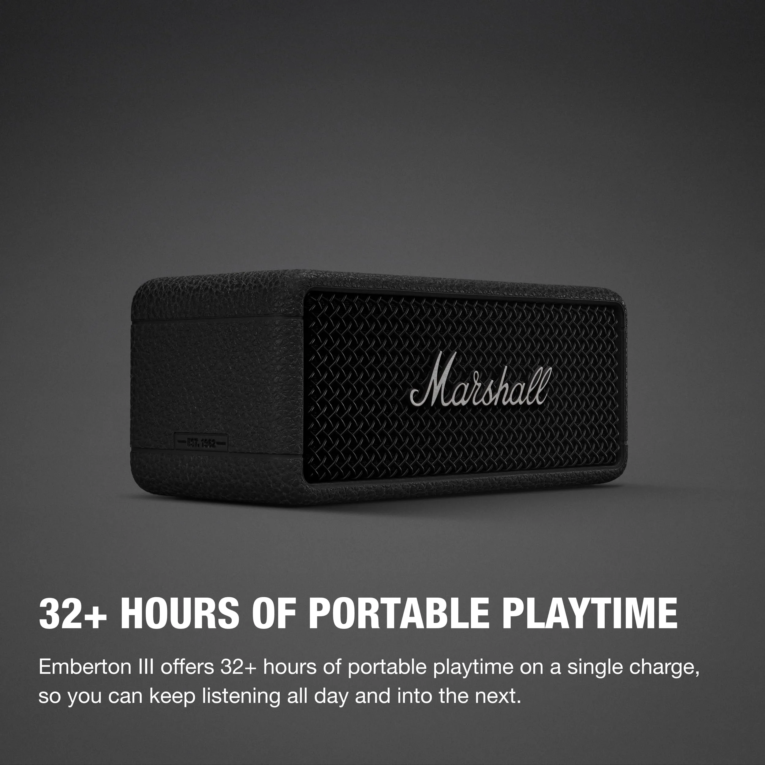 Marshall Emberton III Altoparlanti Bluetooth Portatili IP67 - Nero e Argento - immagine 4