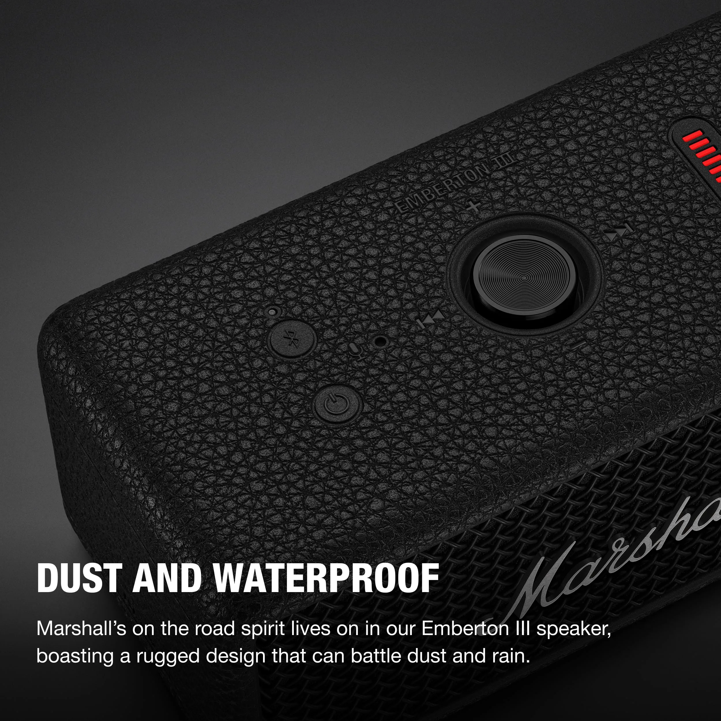 Marshall Emberton III Altoparlanti Bluetooth Portatili IP67 - Nero e Argento - immagine 5