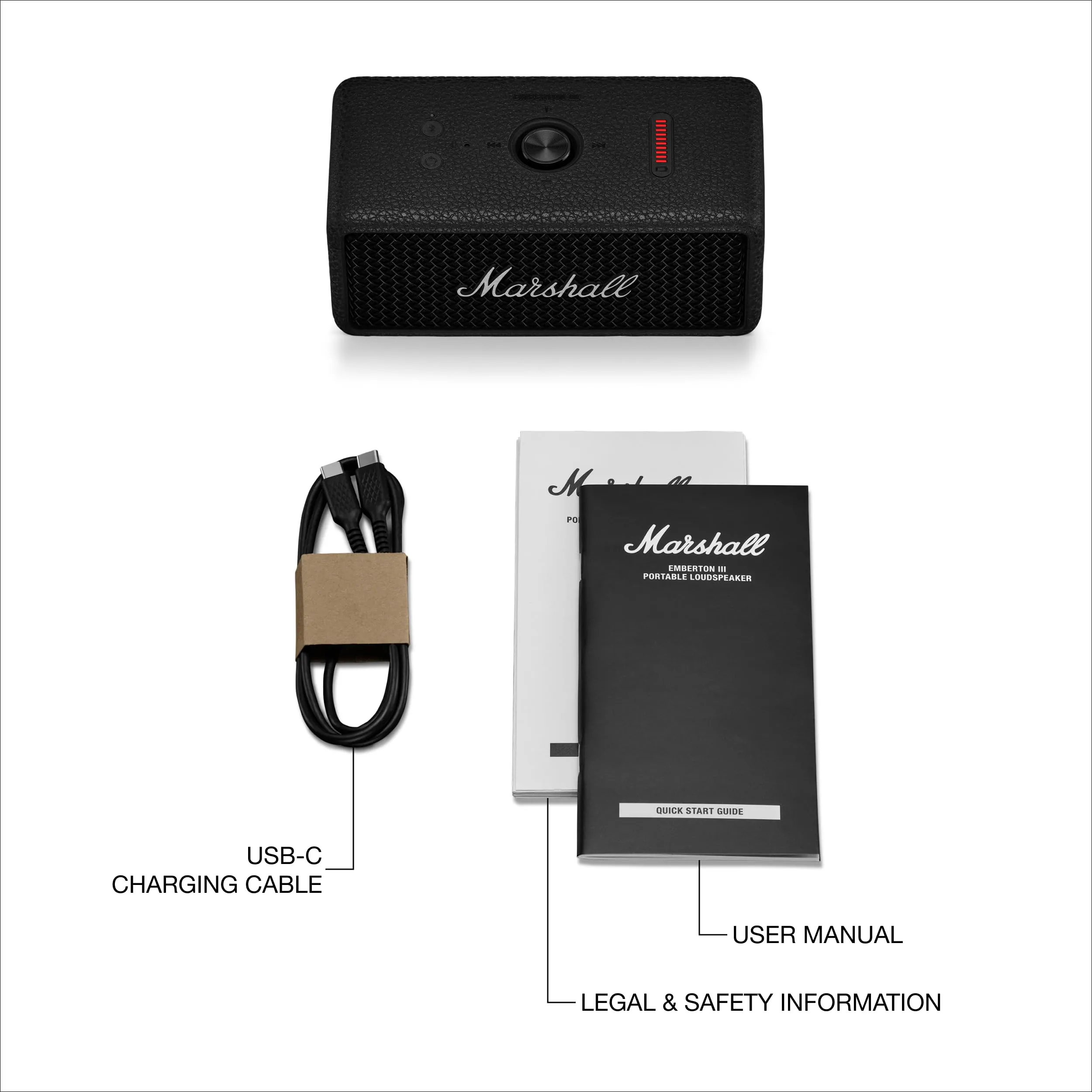 Marshall Emberton III Altoparlanti Bluetooth Portatili IP67 - Nero e Argento - immagine 9