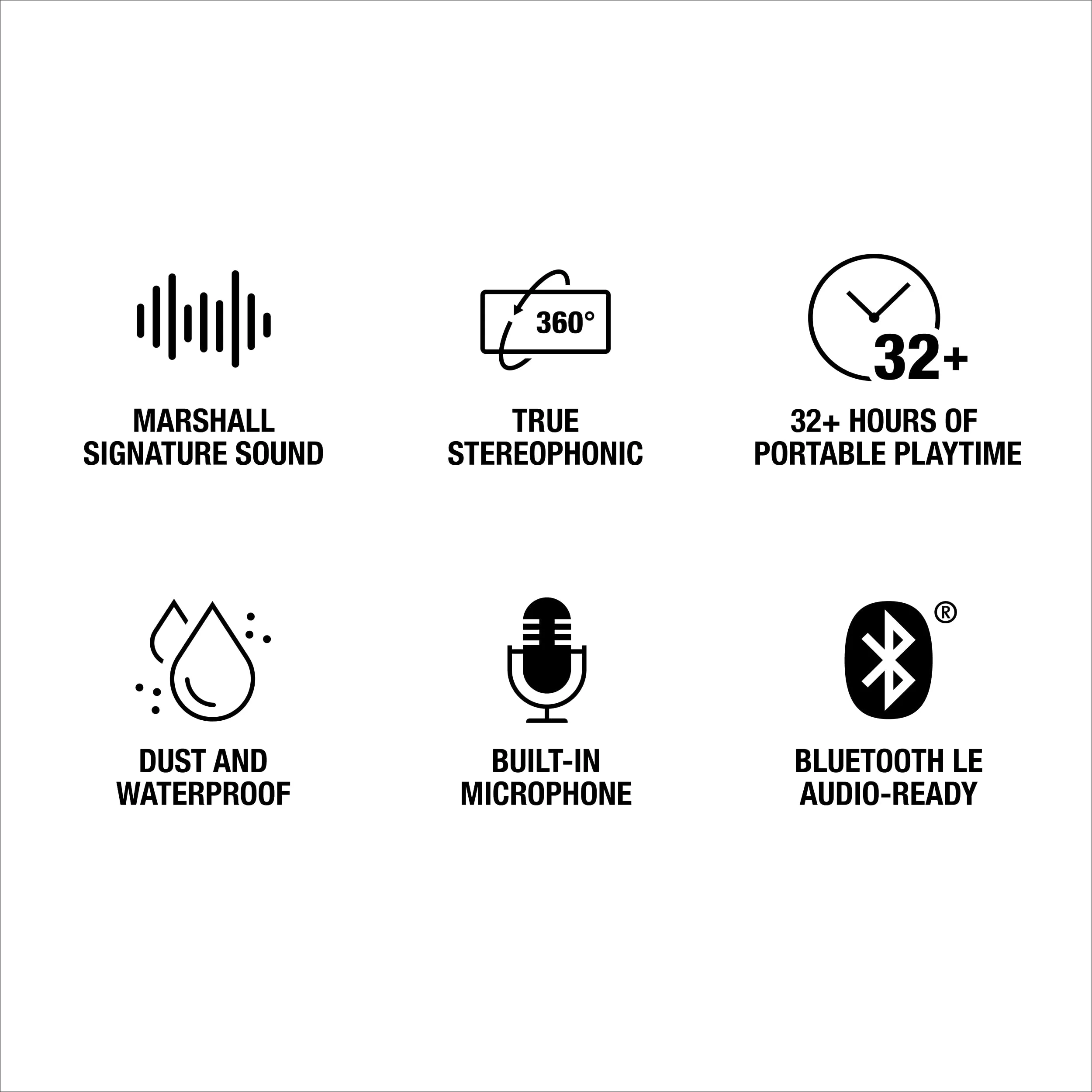 Marshall Emberton III Altoparlanti Bluetooth Portatili IP67 - Nero e Argento - immagine 10