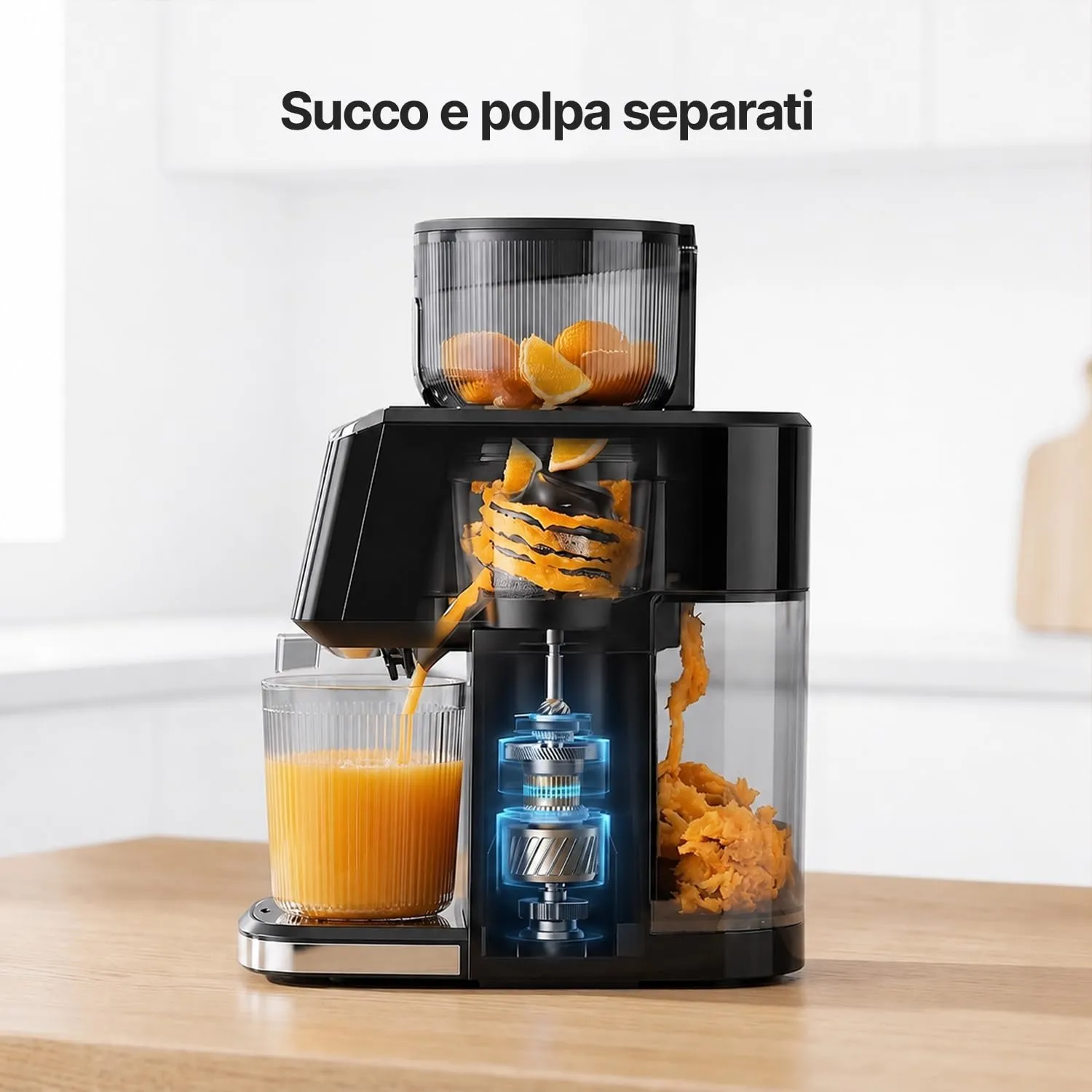 Olvy Slow Juicer Estrattore di Succo a Freddo JS8303S - immagine 4