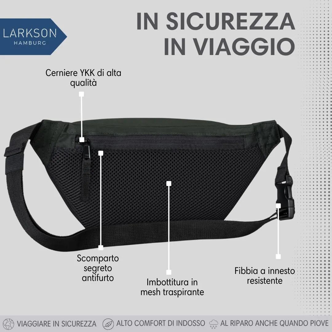 LARKSON Marsupio Unisex Verde - immagine 4