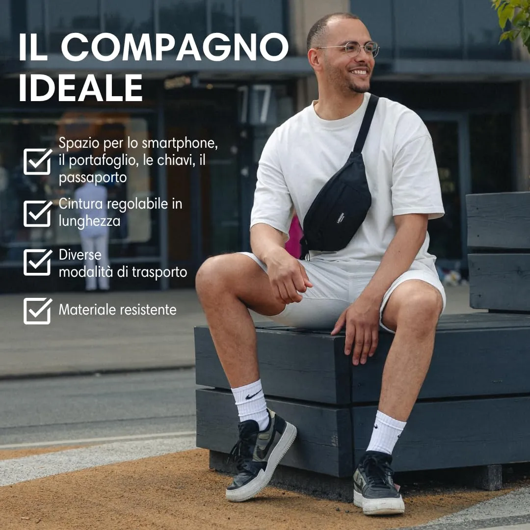 LARKSON Marsupio Donna e Uomo Verde Ole - immagine 3
