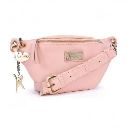 Catwalk Collection Handbags Ariana Marsupio Donna in Pelle, Rosa - immagine 8