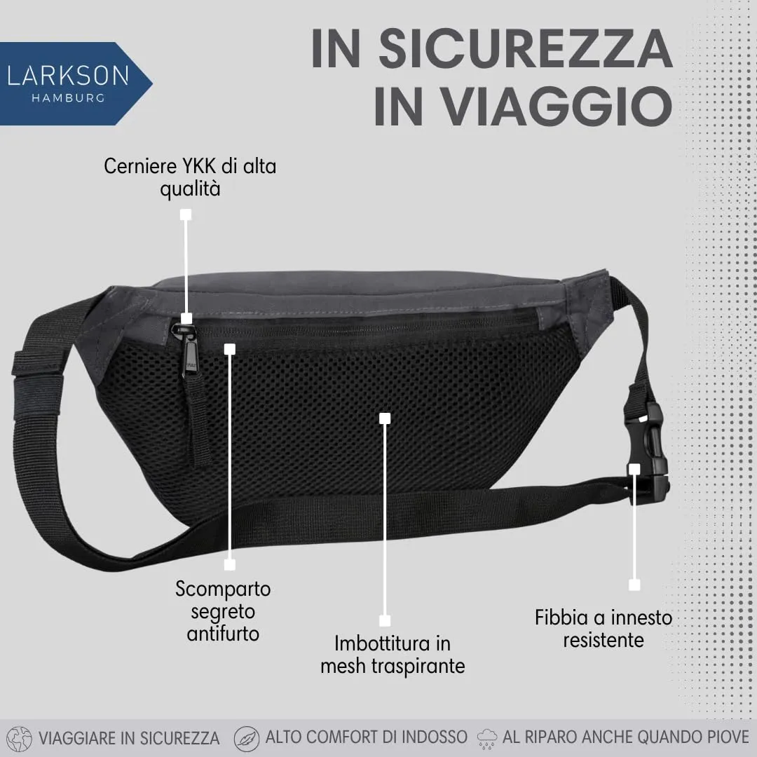 LARKSON Marsupio Donna e Uomo Beige - immagine 4