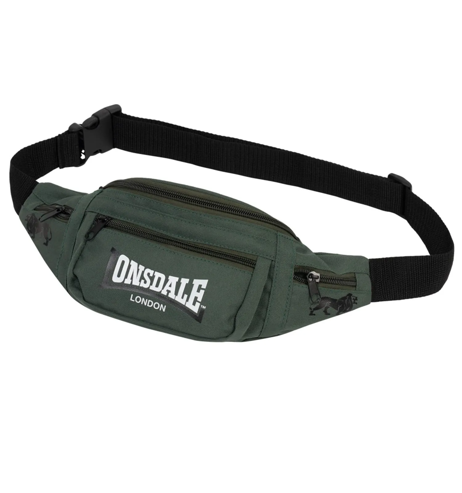 Lonsdale Hip Bag Olive/Black/White, One Size - immagine 1