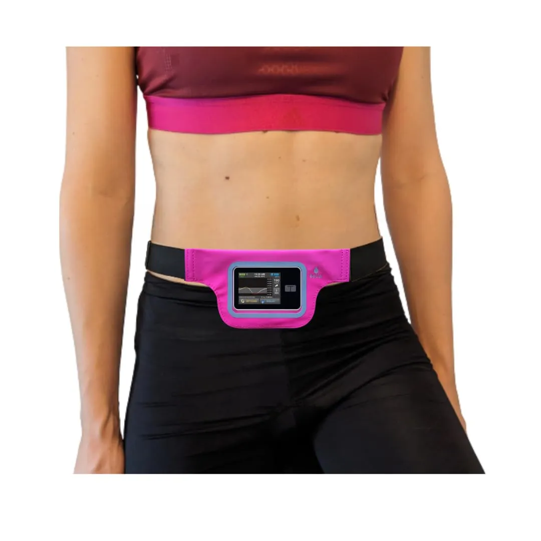Marsupio per Microinfusore con Finestra Trasparente e Cintura Regolabile, Rosa - immagine 4