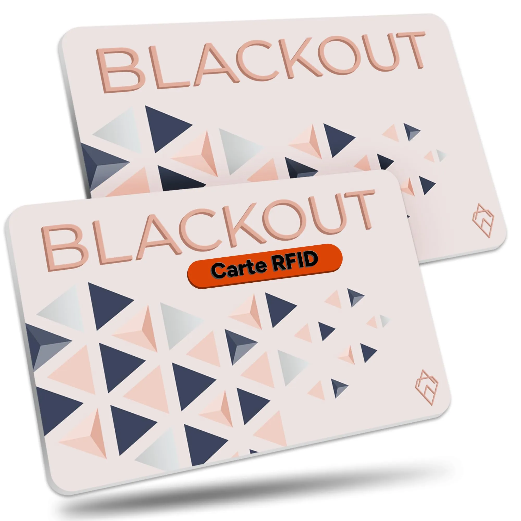 AKIELO Blackout RFID Protection Card, Edizione Rosa, 2 Pezzi - immagine 1