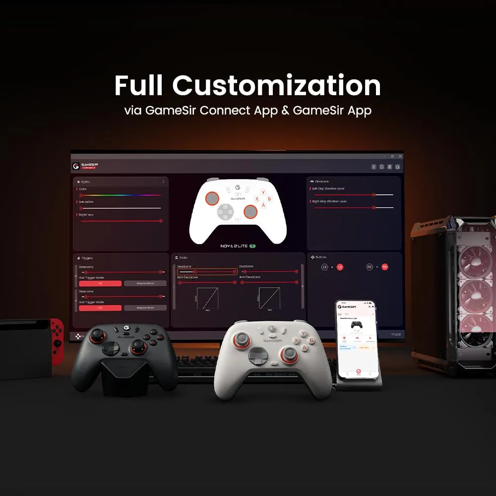 GameSir Nova Lite 2 Wireless Controller for PC, Switch, Android, iOS - immagine 8