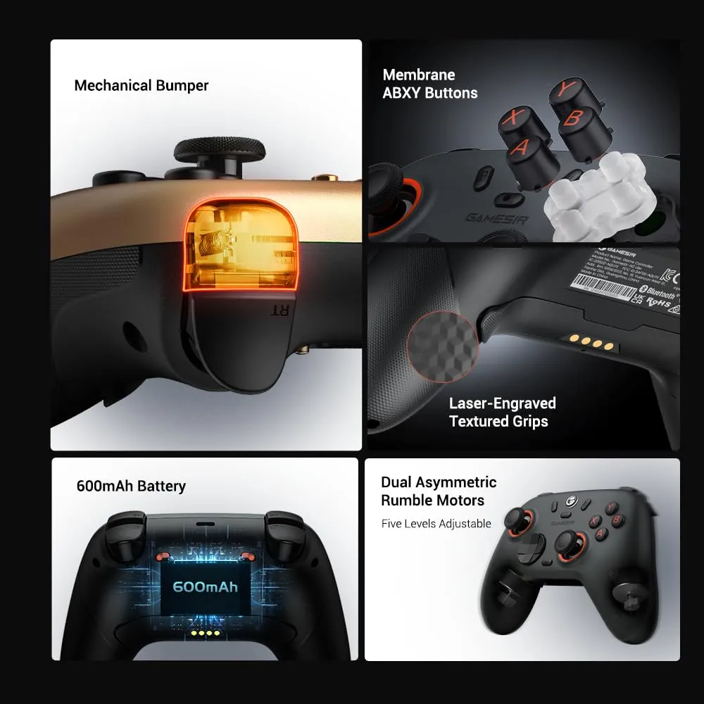 GameSir Nova Lite 2 Wireless Controller for PC, Switch, Android, iOS - immagine 9