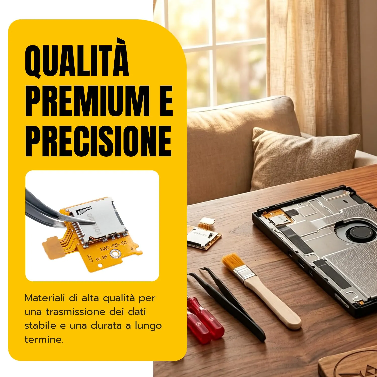 Wigearss Lettore Scheda Micro SD per Nintendo Switch HAC-001 - immagine 5