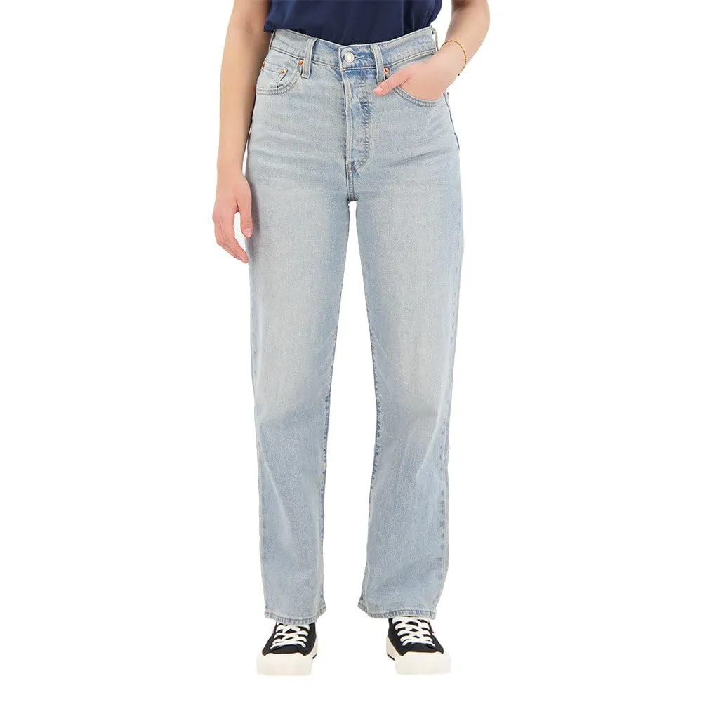 Levi's Ribcage Straight Ankle Jeans, Cool Blue Popsicle, 31W / 29L - immagine 1