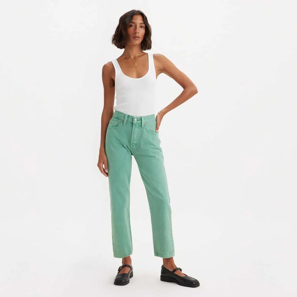 Levi's 501 Crop Jeans Donna - Dusty Beryl Green 501, 26W / 26L - immagine 4