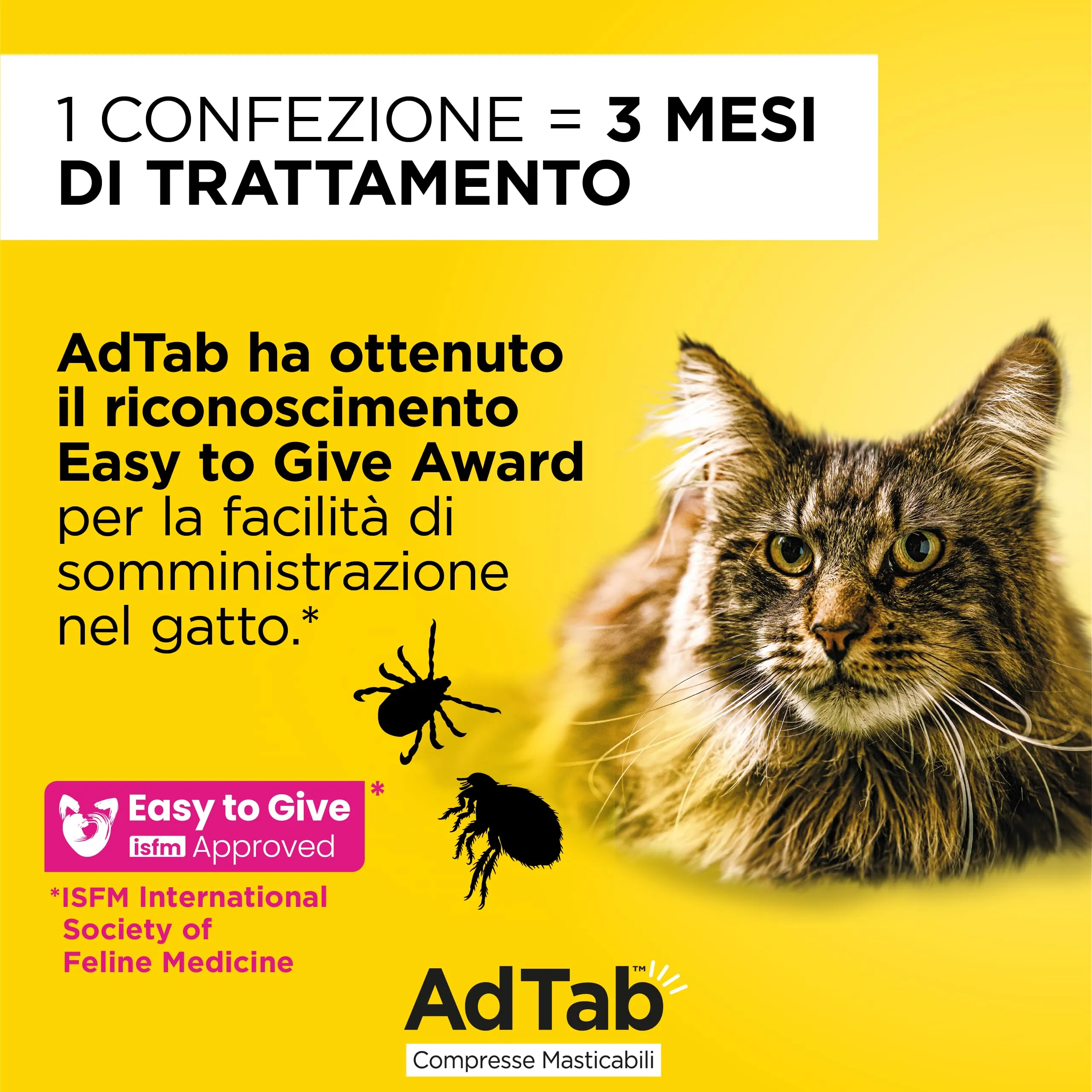 AdTab Compresse Masticabili per gatti 0,5-2,0 kg - 3 compresse - immagine 4