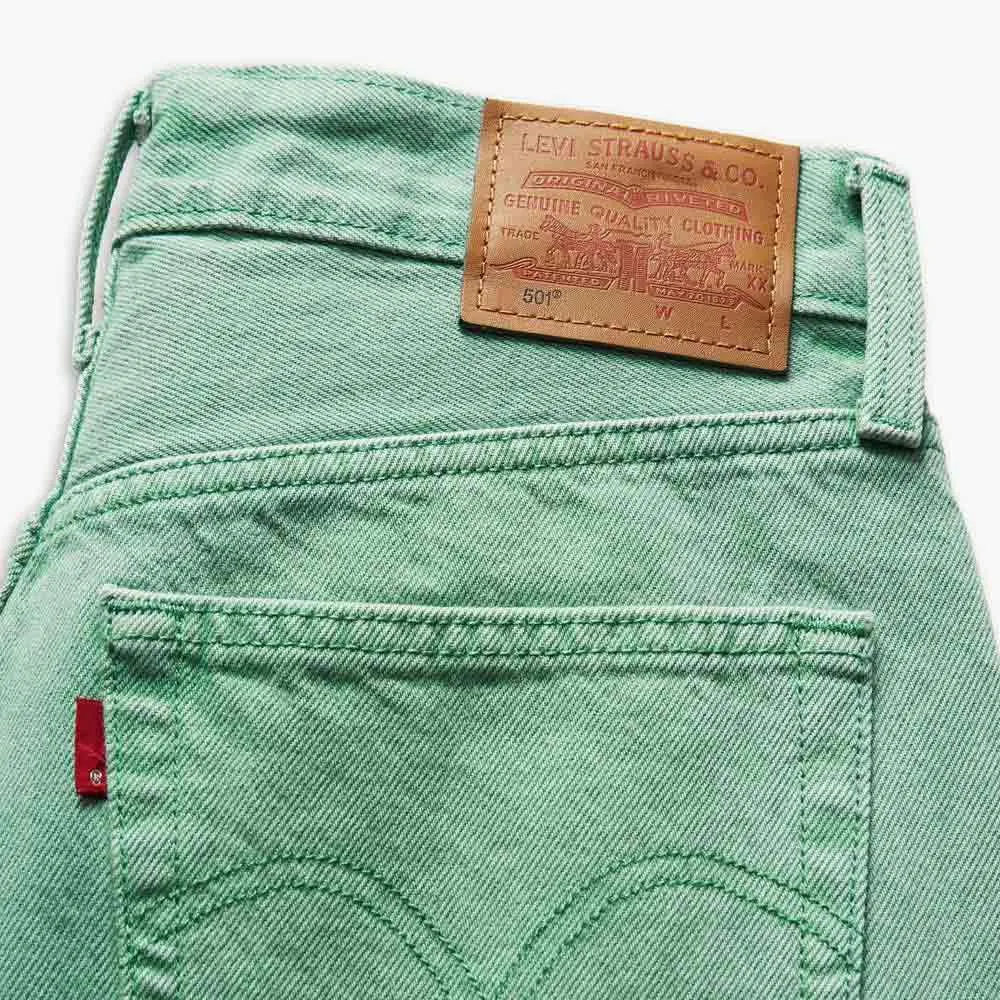 Levi's 501 Crop Jeans Donna, Dusty Beryl Green 501, 24W / 28L - immagine 7