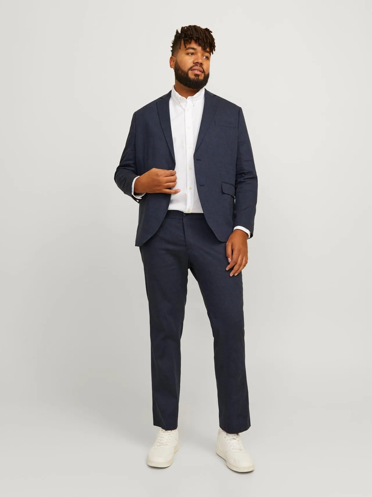Jack & Jones JPRRIVIERA Linen Suit Slim Fit, Dark Navy, 52 - immagine 4