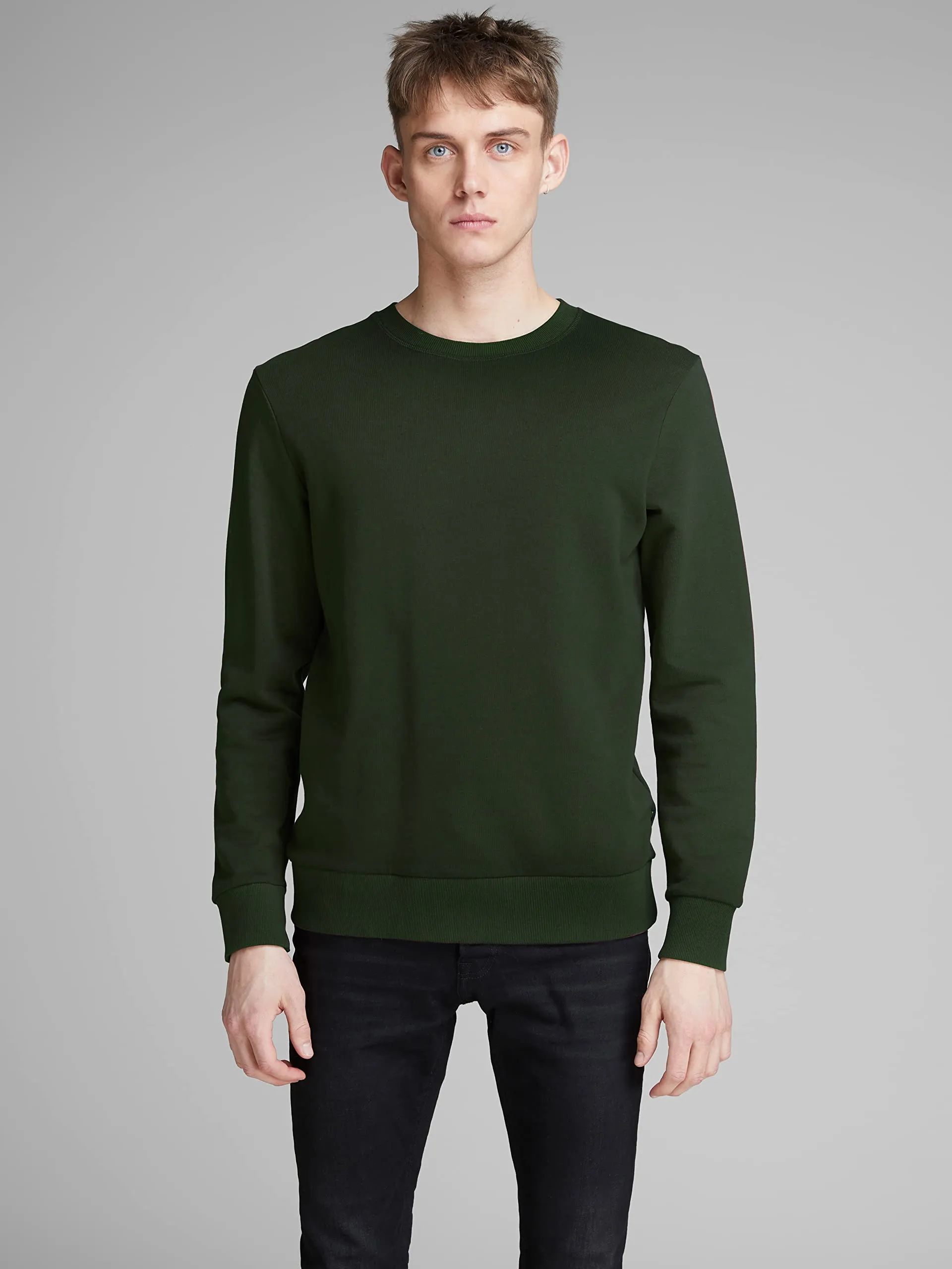 Jack & Jones Jjeholmen Noos 12136886 Felpa da uomo con girocollo, M - immagine 2