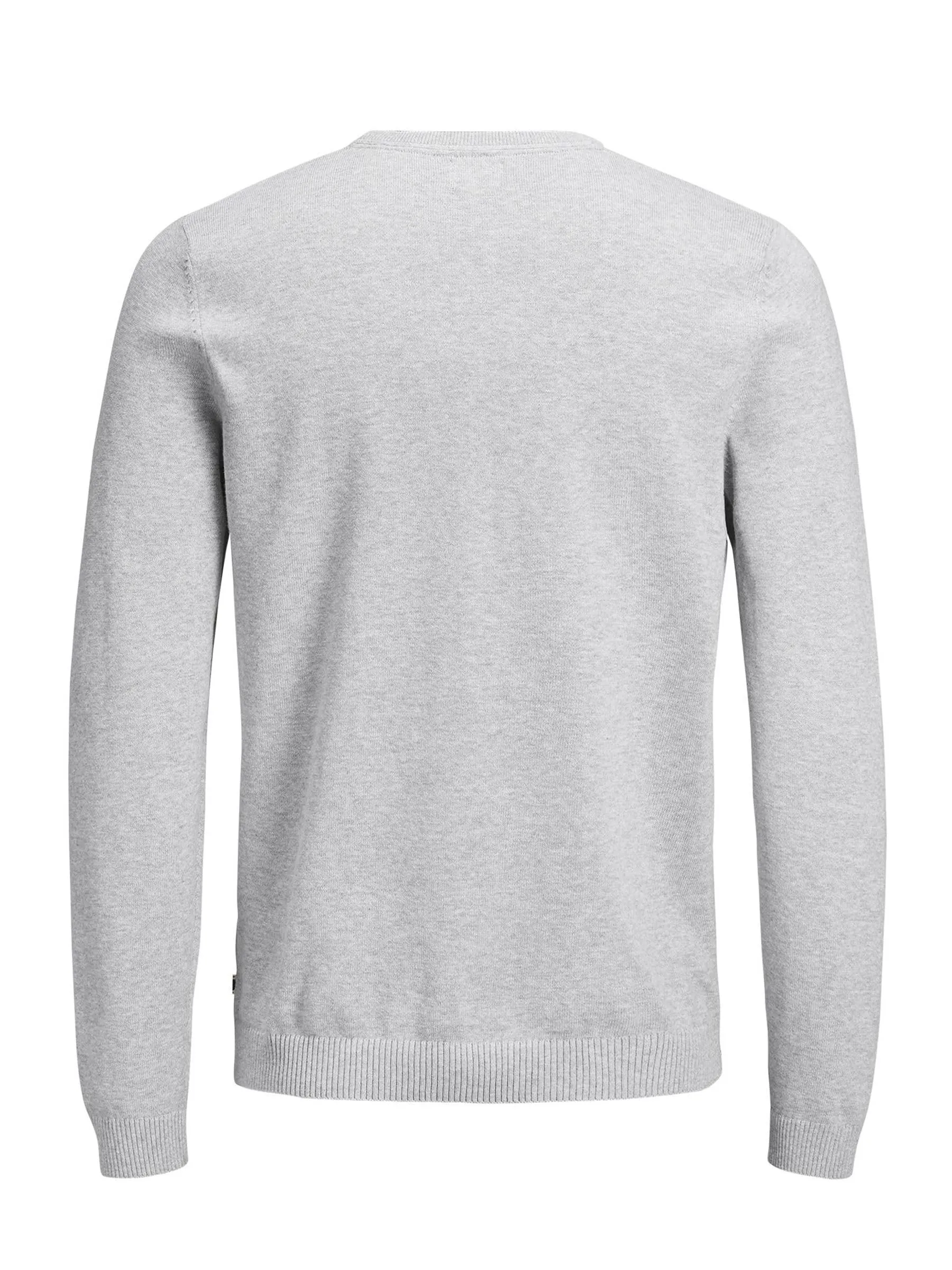 Jack & Jones Jjebasic Knit Crew Neck Noos Sweatshirt, Light Grey Melange, XS - immagine 4