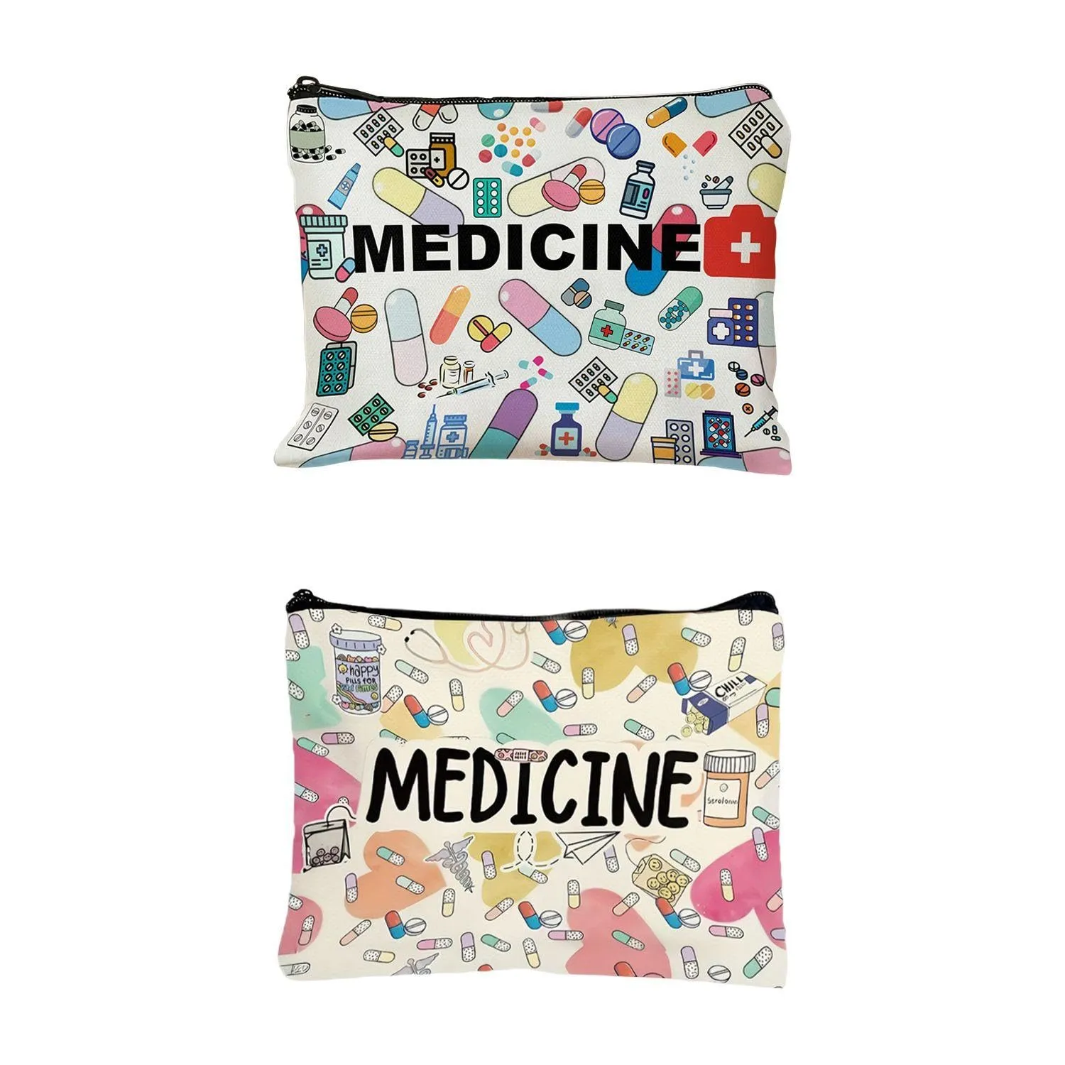 GTYHH 2 Tasche per Medicinali con Cerniera, 22×18 cm - immagine 1