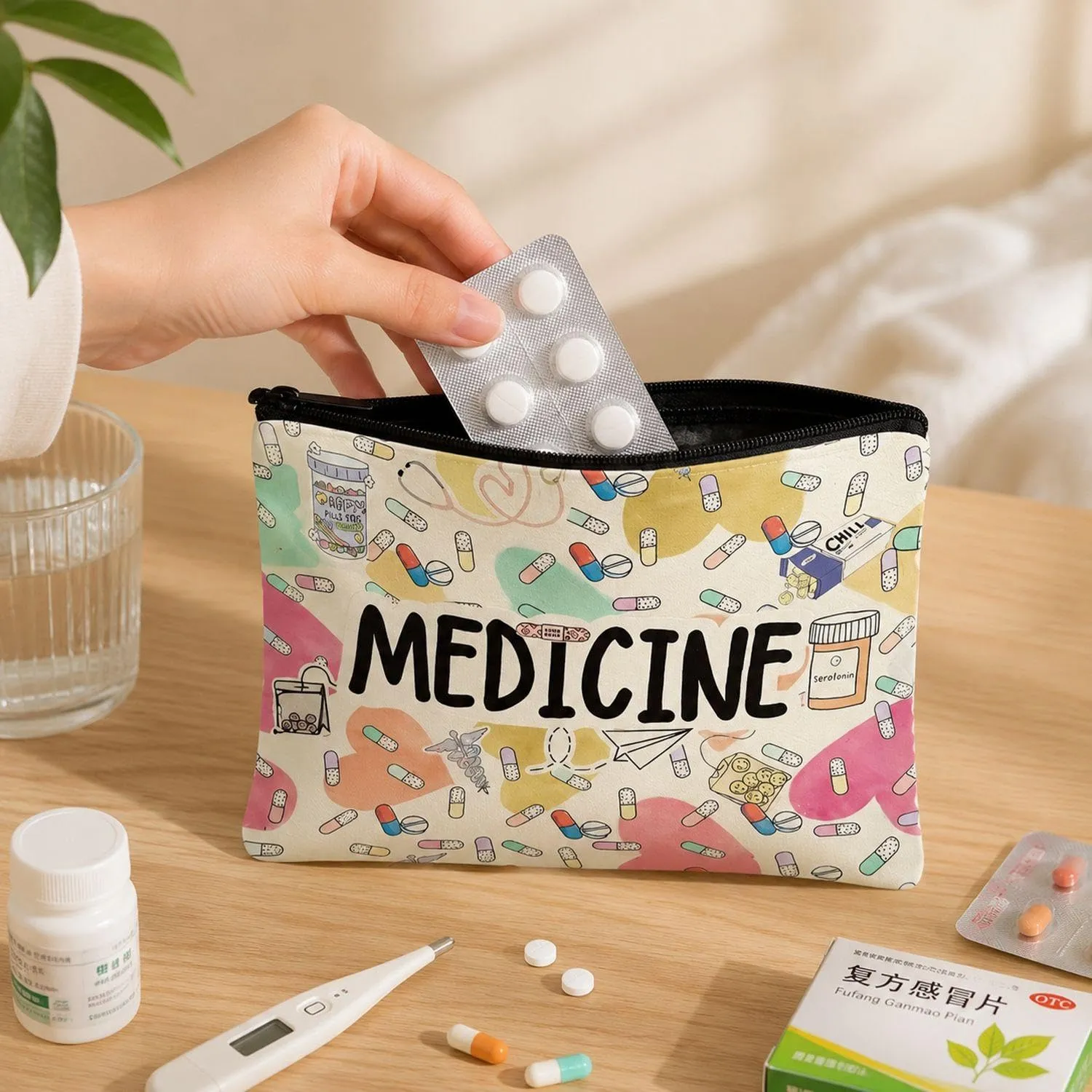 GTYHH 2 Tasche per Medicinali con Cerniera, 22×18 cm - immagine 4