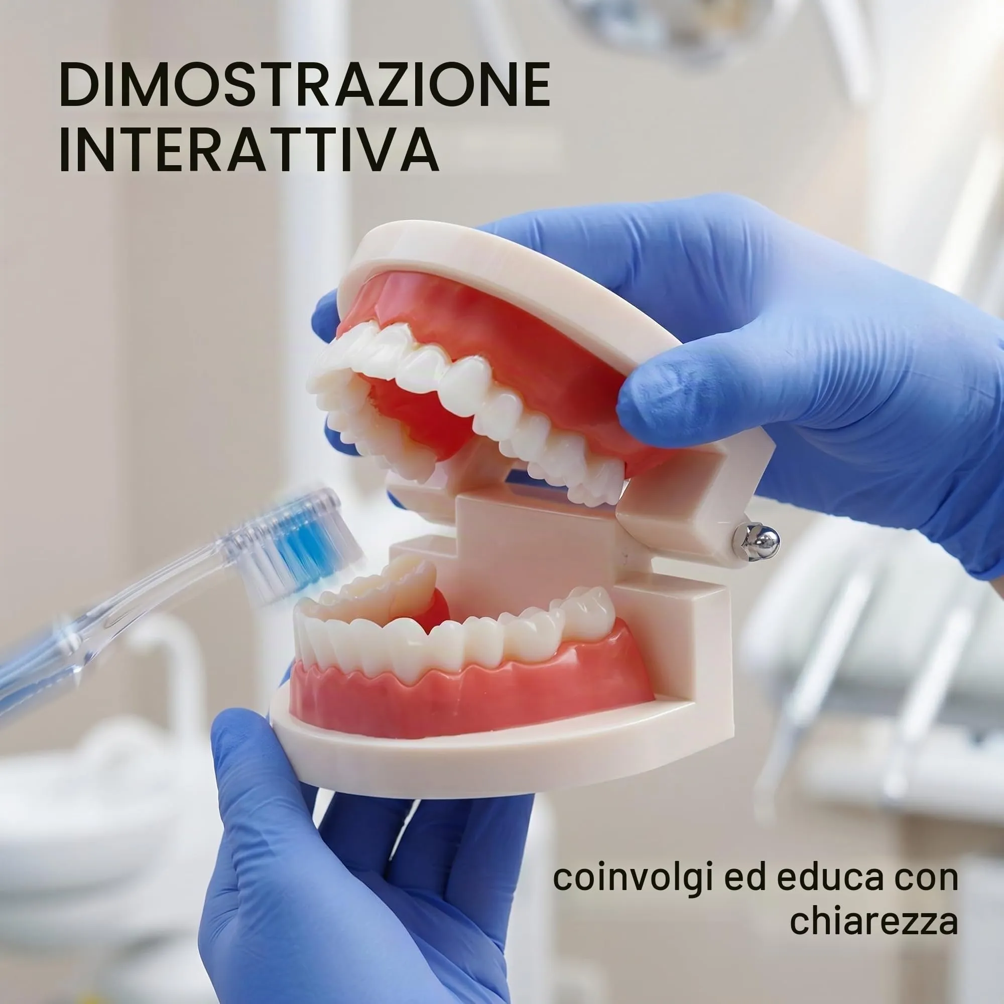 FUHAMJ Modello Di Denti Dentali Typodont in PVC per Studi Dentistici e Studenti di Odontoiatria - immagine 3
