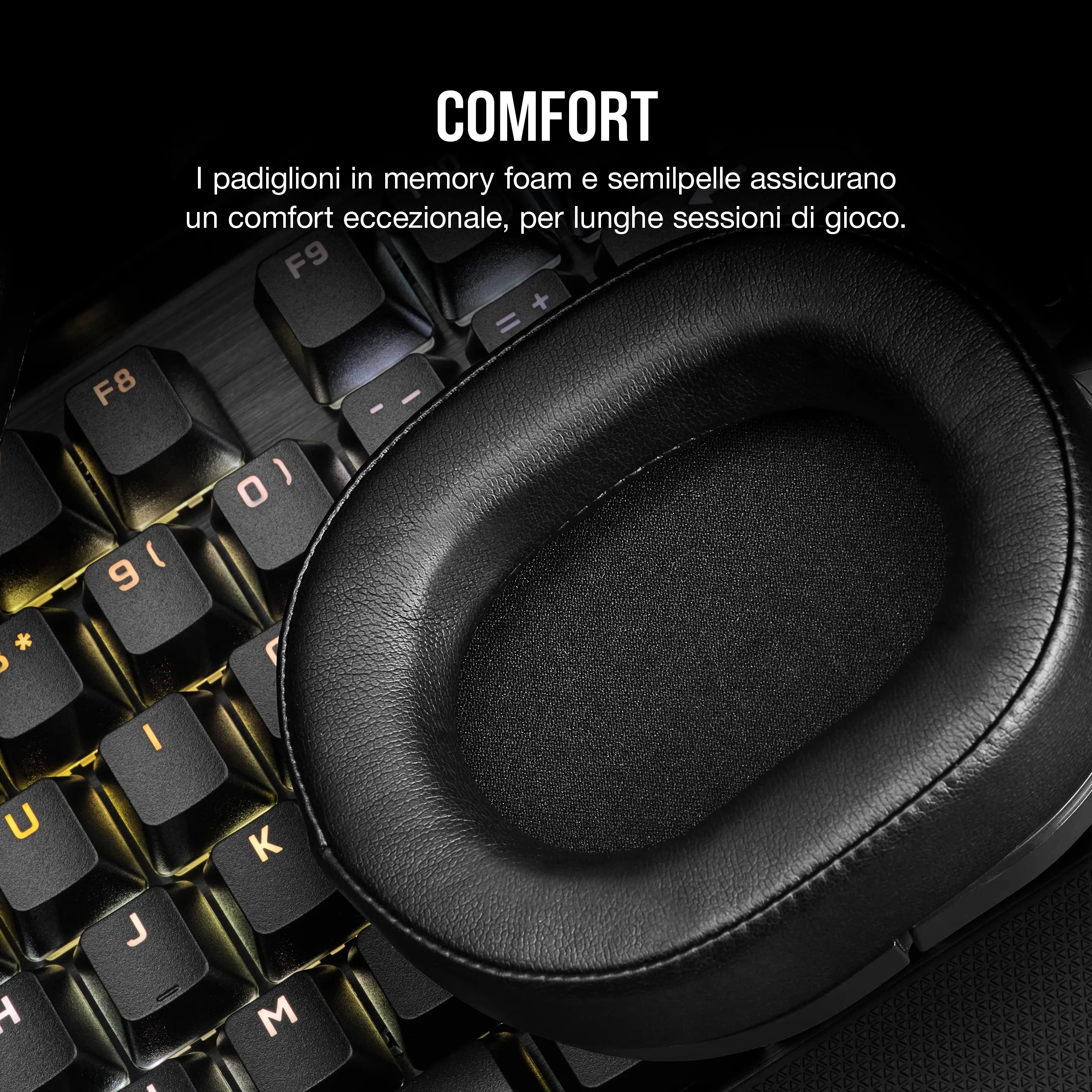 Corsair HS55 Wireless Core Cuffie da Gioco - Carbonio - immagine 6