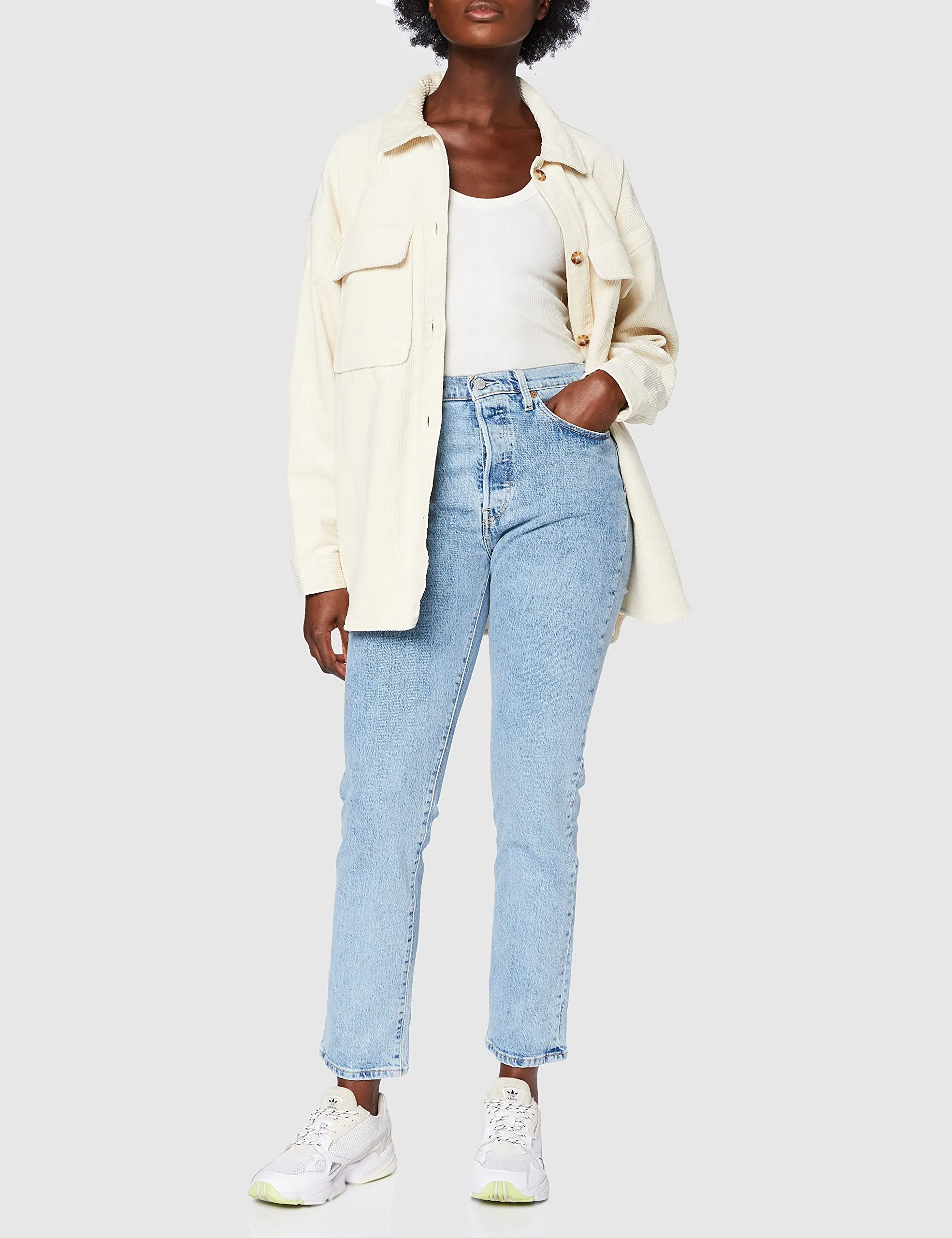 Levi's 501 Crop Jeans Donna, Samba Tango Surge, 23W / 28L - immagine 3