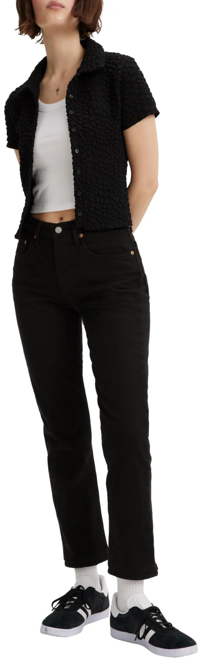 Levi's 501 Crop Jeans Donna, Samba Tango Surge, 23W / 28L - immagine 8