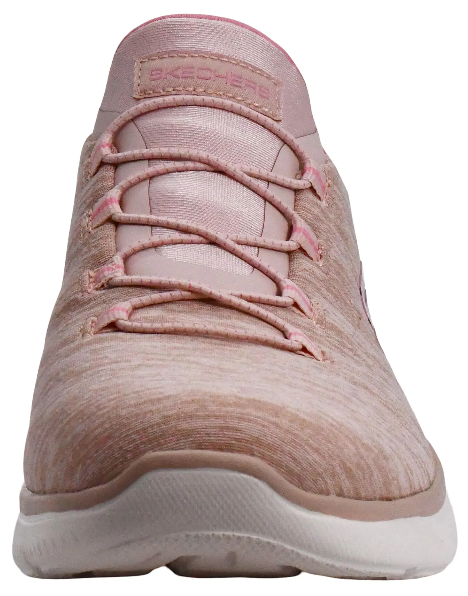 Skechers Donna Summits Dazzling Haze Scarpe da Allenamento, Rose Mesh/Pink Trim, 36.5 EU - immagine 3