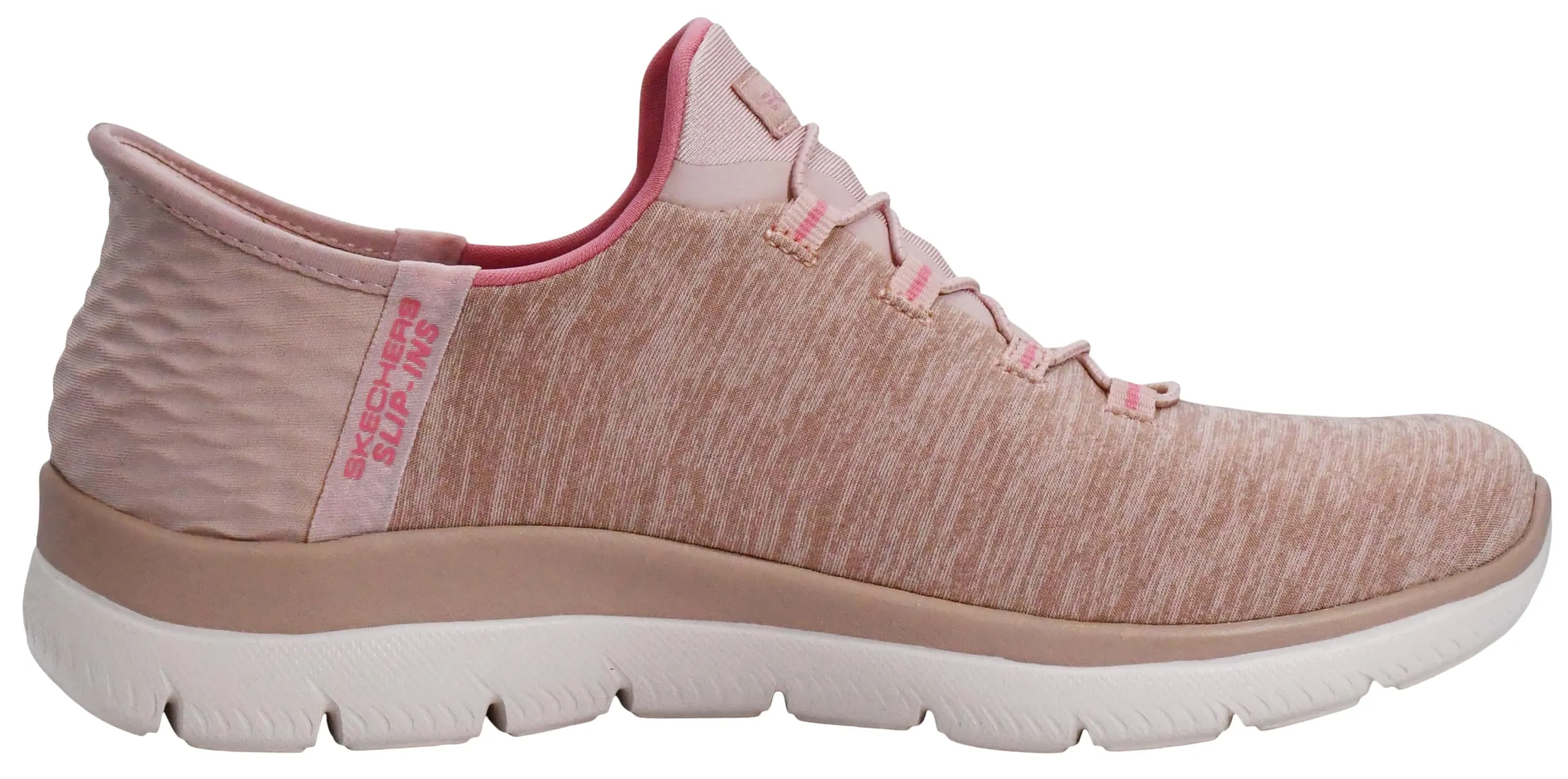 Skechers Donna Summits Dazzling Haze Scarpe da Allenamento, Rose Mesh/Pink Trim, 36.5 EU - immagine 6