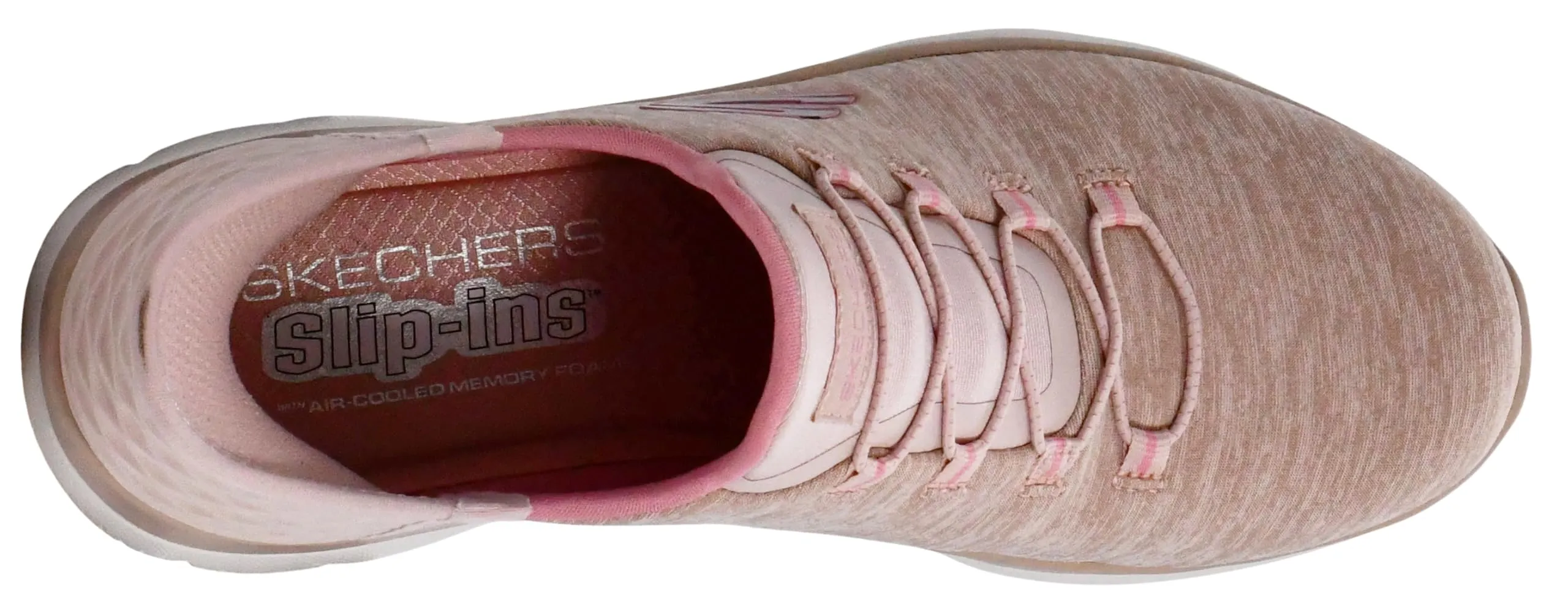 Skechers Donna Summits Dazzling Haze Scarpe da Allenamento, Rose Mesh/Pink Trim, 36.5 EU - immagine 7