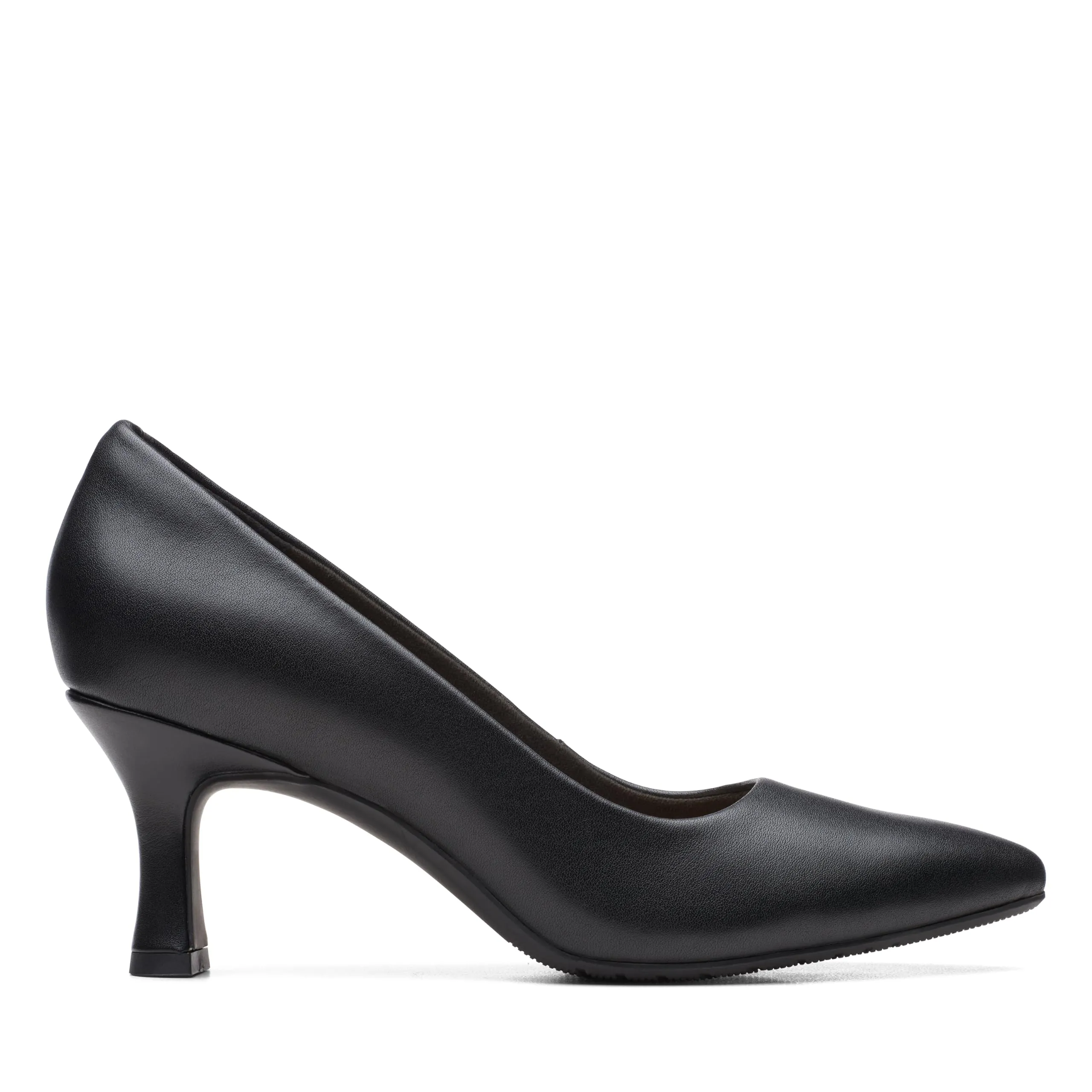 Clarks Kataleyna Gem Pump Donna, Pelle Nera, 7.5 Wide - immagine 2