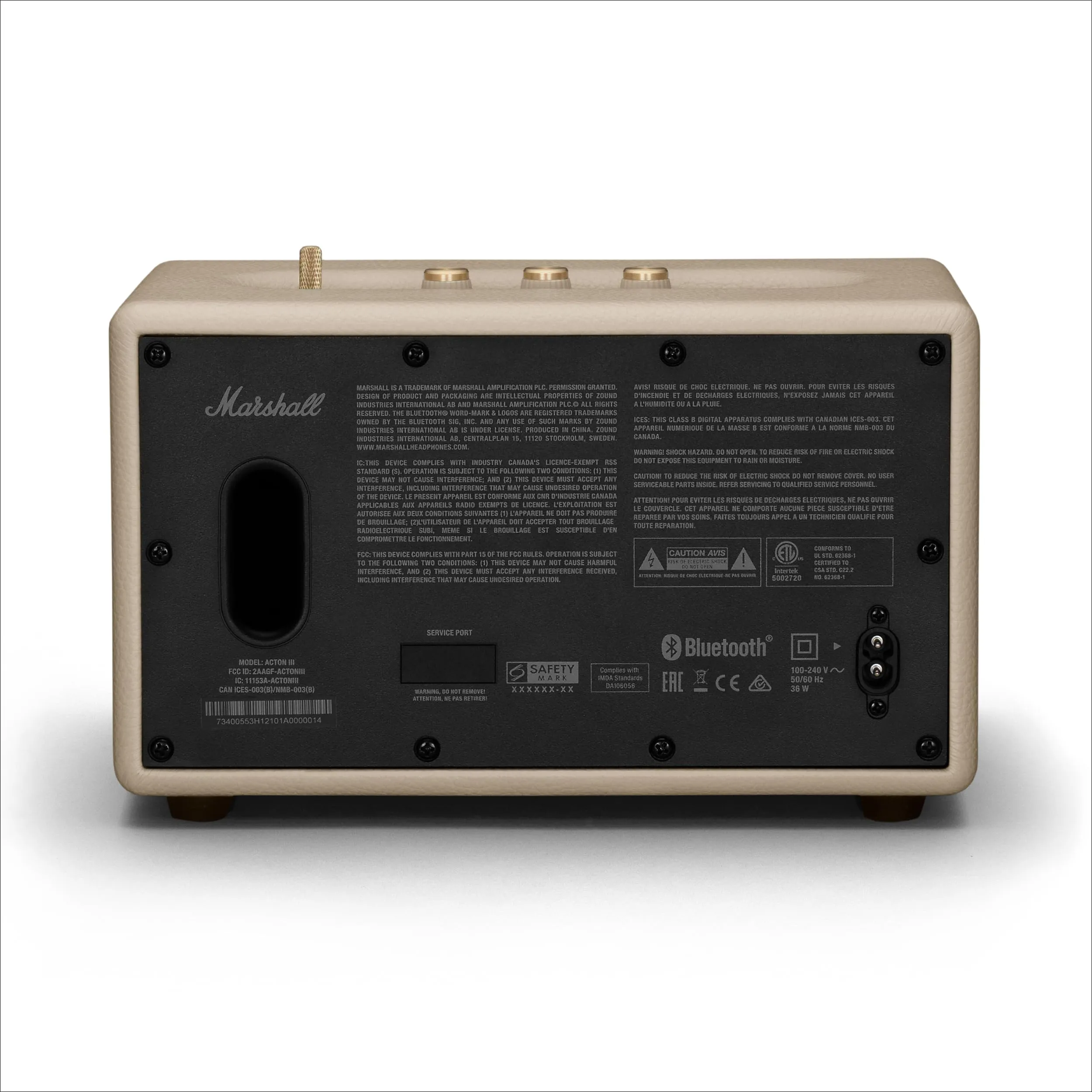 Marshall Acton III Altoparlante Bluetooth Crema - immagine 8