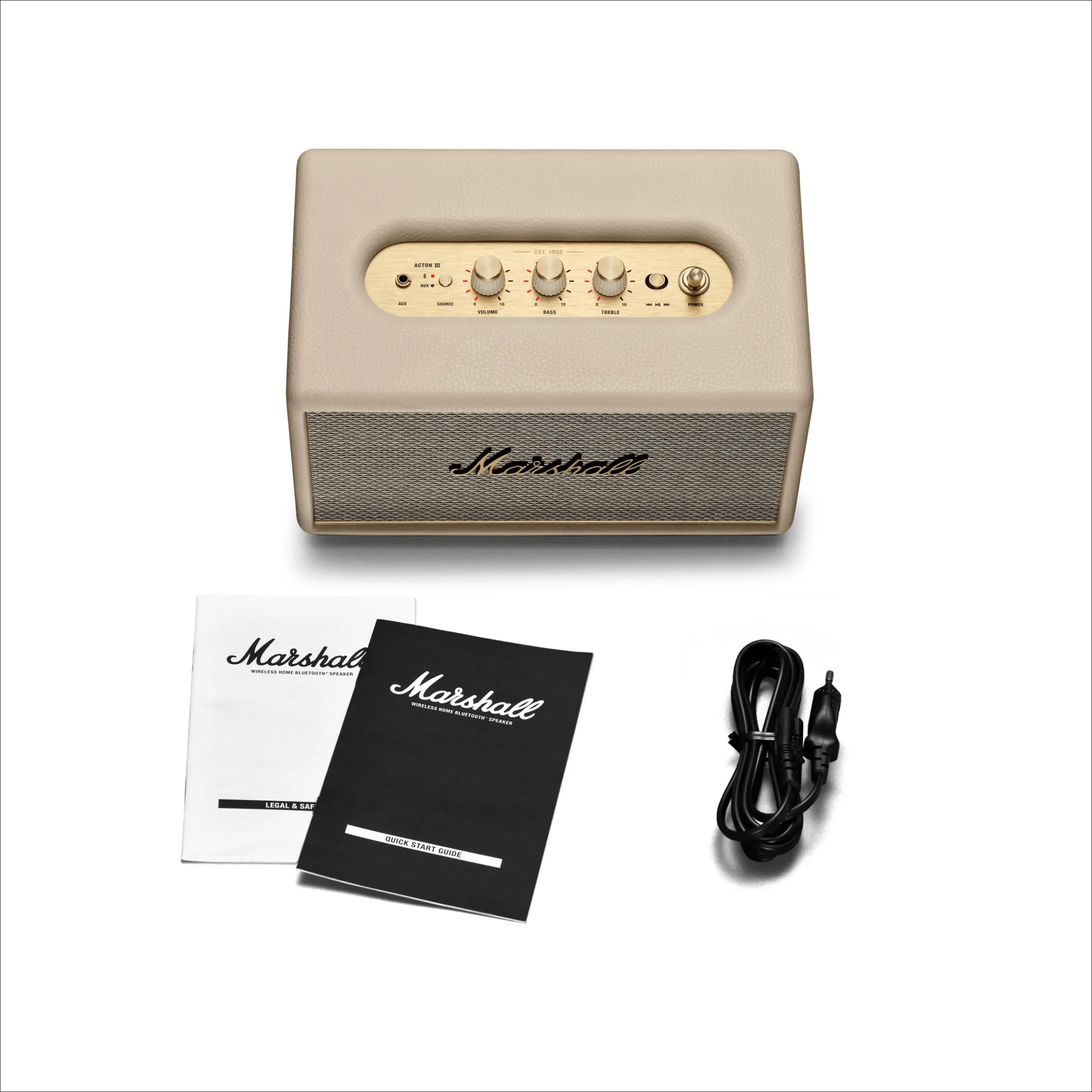 Marshall Acton III Altoparlante Bluetooth Crema - immagine 9