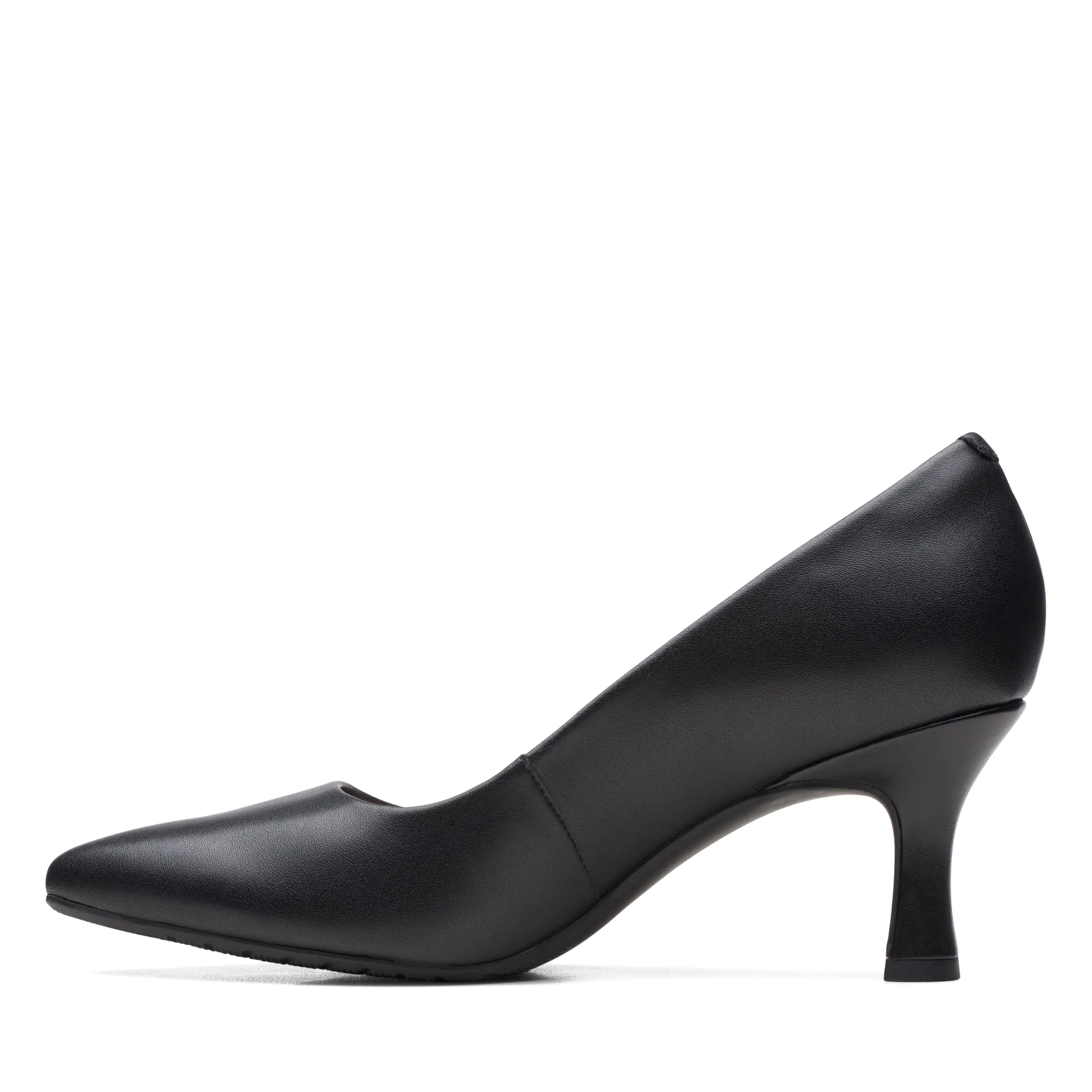 Clarks Kataleyna Gem Pump Donna, Pelle Nera, 39.5 EU Larga - immagine 3