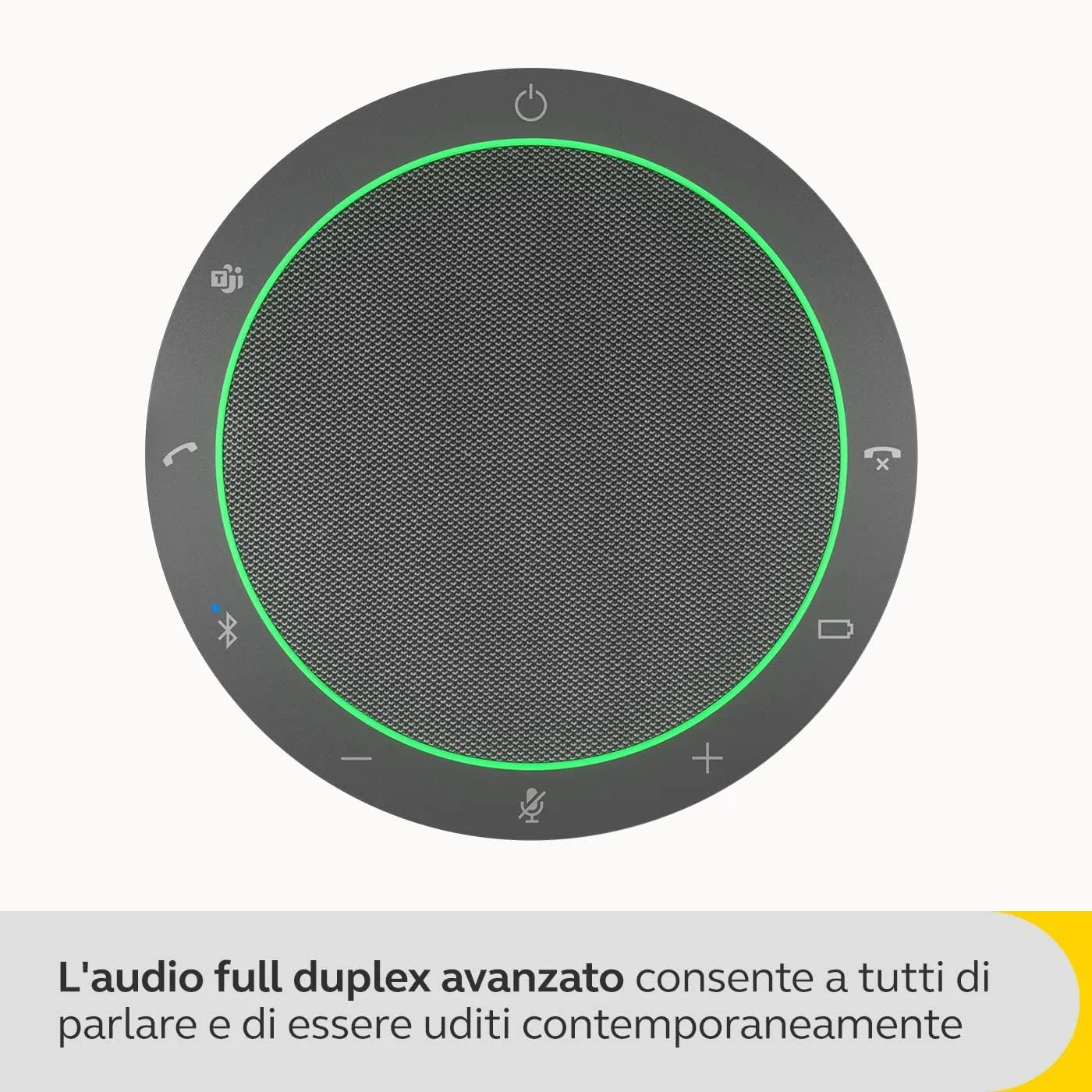 Jabra Speak2 55 Vivavoce Bluetooth, USB-C e USB-A, Microsoft Teams, Grigio - immagine 4