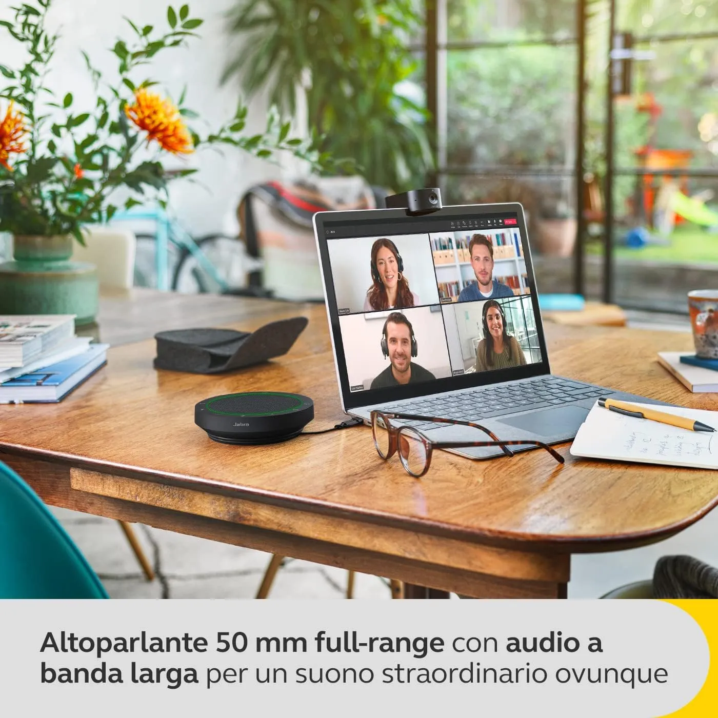 Jabra Speak2 55 Vivavoce Bluetooth, USB-C e USB-A, Microsoft Teams, Grigio - immagine 7