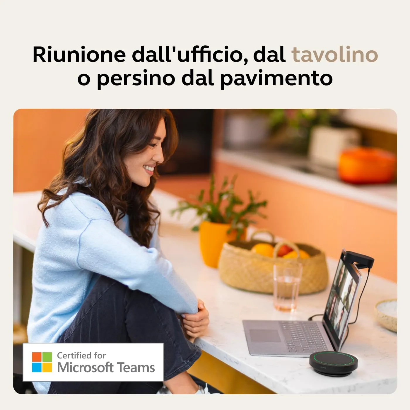 Jabra Speak2 40 Vivavoce Portatile USB-A USB-C, Grigio - immagine 3
